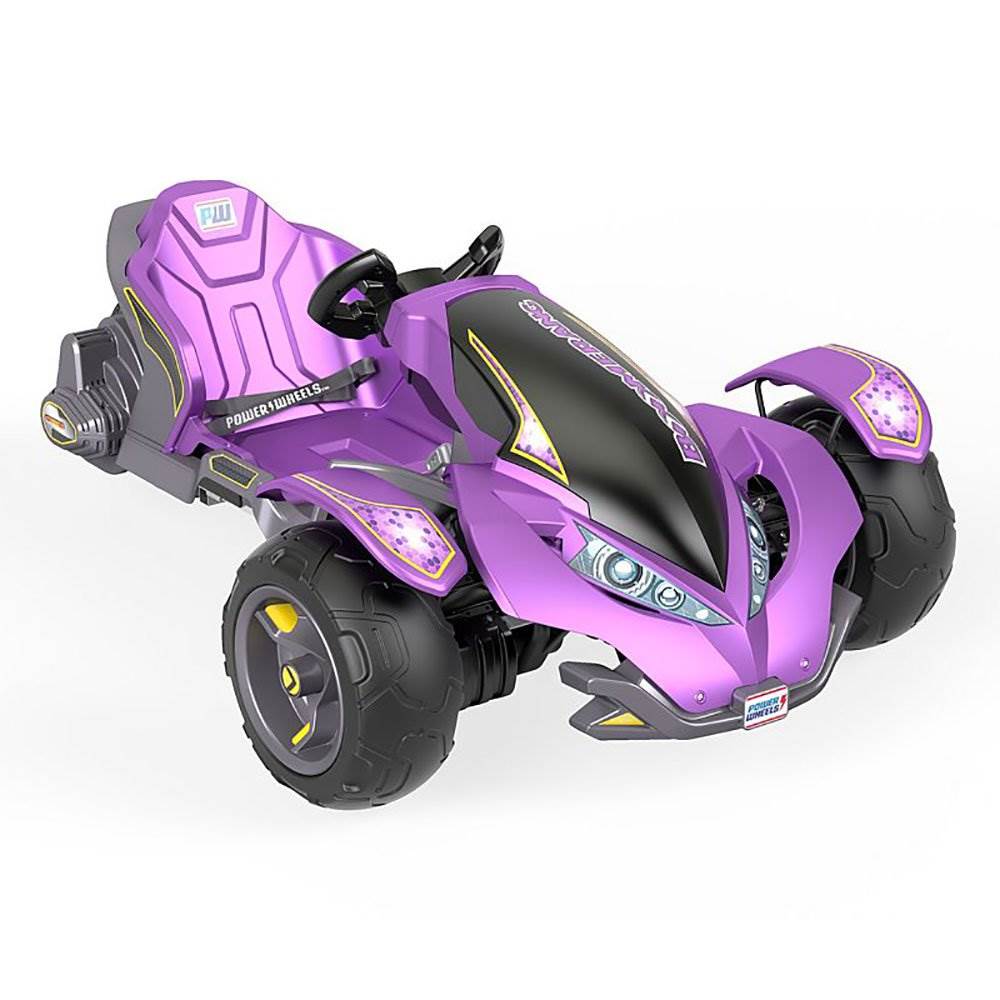 Power Wheels 12 Volt Mini ATV Ride On Toy Car + Replacement Battery (2 pack) - VMInnovations
