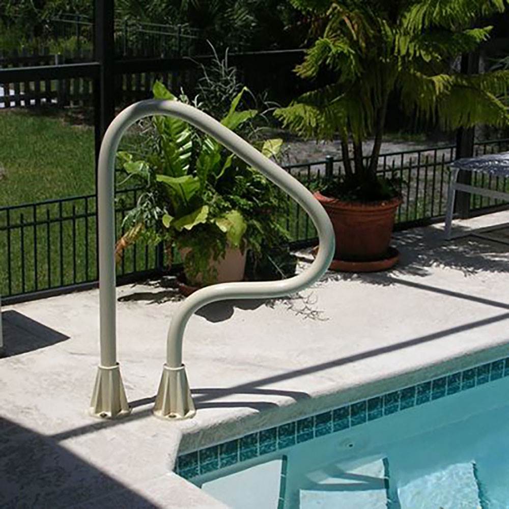 Saftron Durable Return to Deck Mounted 3 Bend Polymer/Steel Handrail (Damaged)