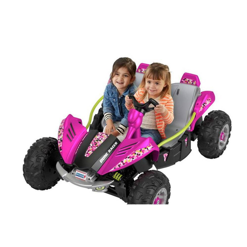 Power Wheels Ride On Toy Car & (2) 12 Volt Rechargeable Replacement Batteries