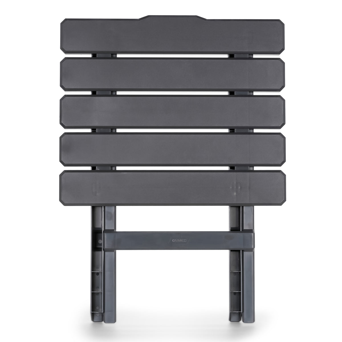 Camco 51885 Large Adirondack Portable Outdoor Furniture Folding Table, Charcoal