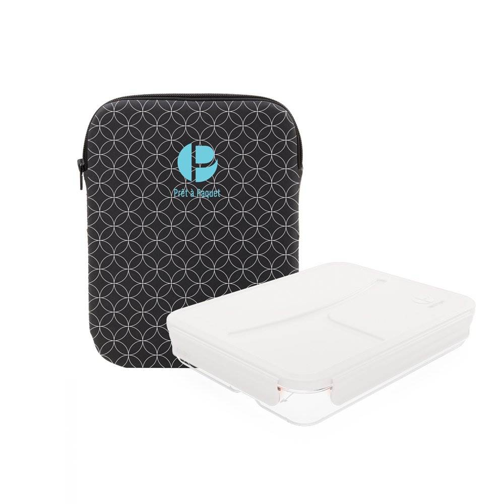 Life Story Sealing Clamp Down Lunch or Snack Box & Zipper Case, Black (10 Pack) - VMInnovations