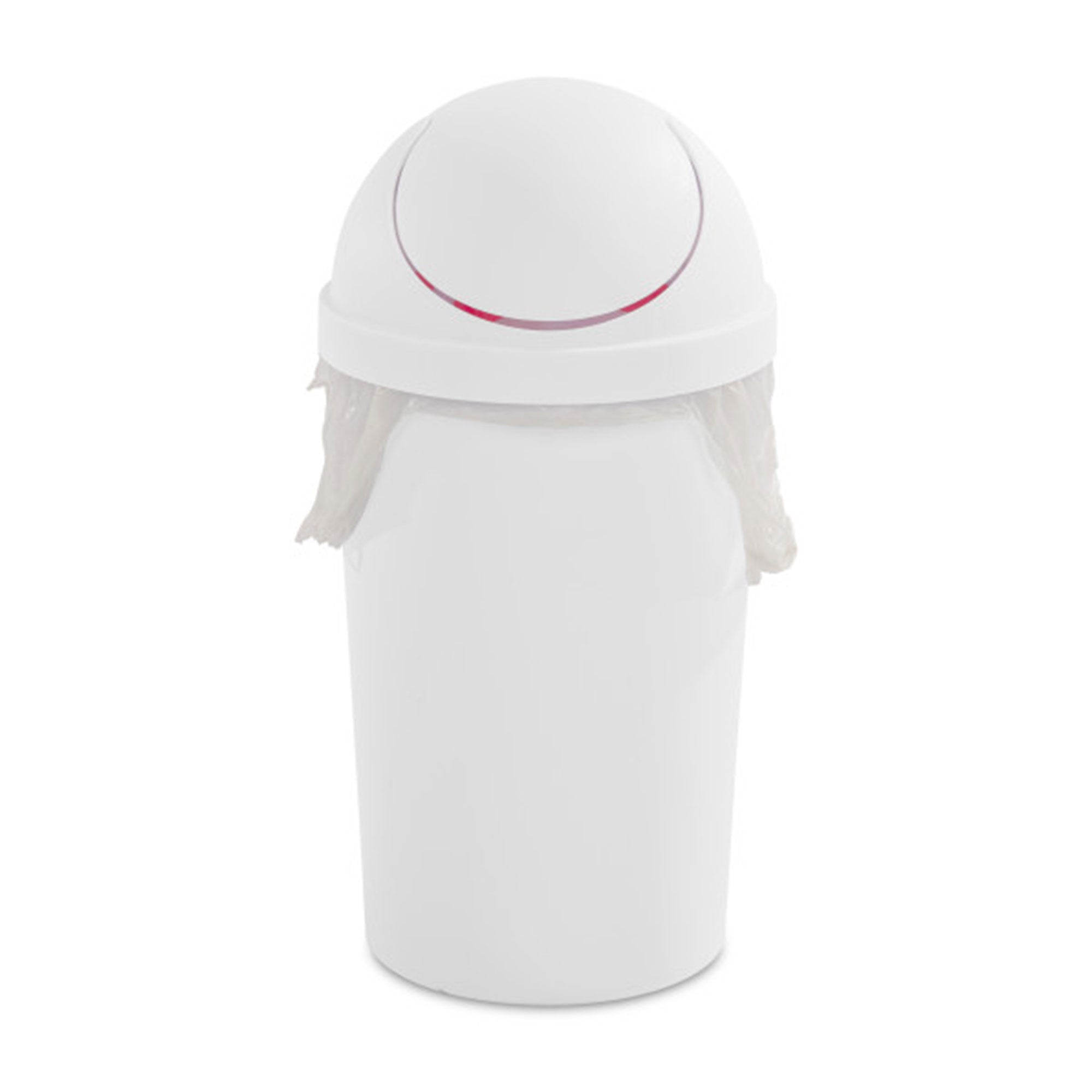 Sterilite 10838006 3 Gallon Round Swing Top Plastic Wastebasket, White (6 Pack) - VMInnovations