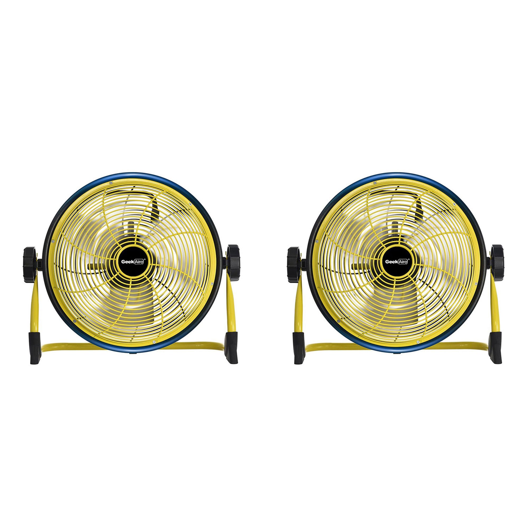 Geek Aire CF3 Outdoor Floor Fan 10 Inch Variable Speed Rechargeable (2 Pack)