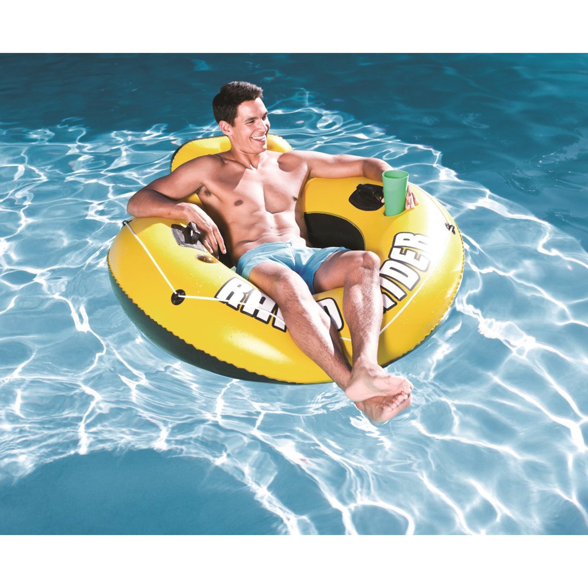 Bestway CoolerZ Inflatable River Tube and CoolerZ 53" River Tube w/ Cup Holders - VMInnovations