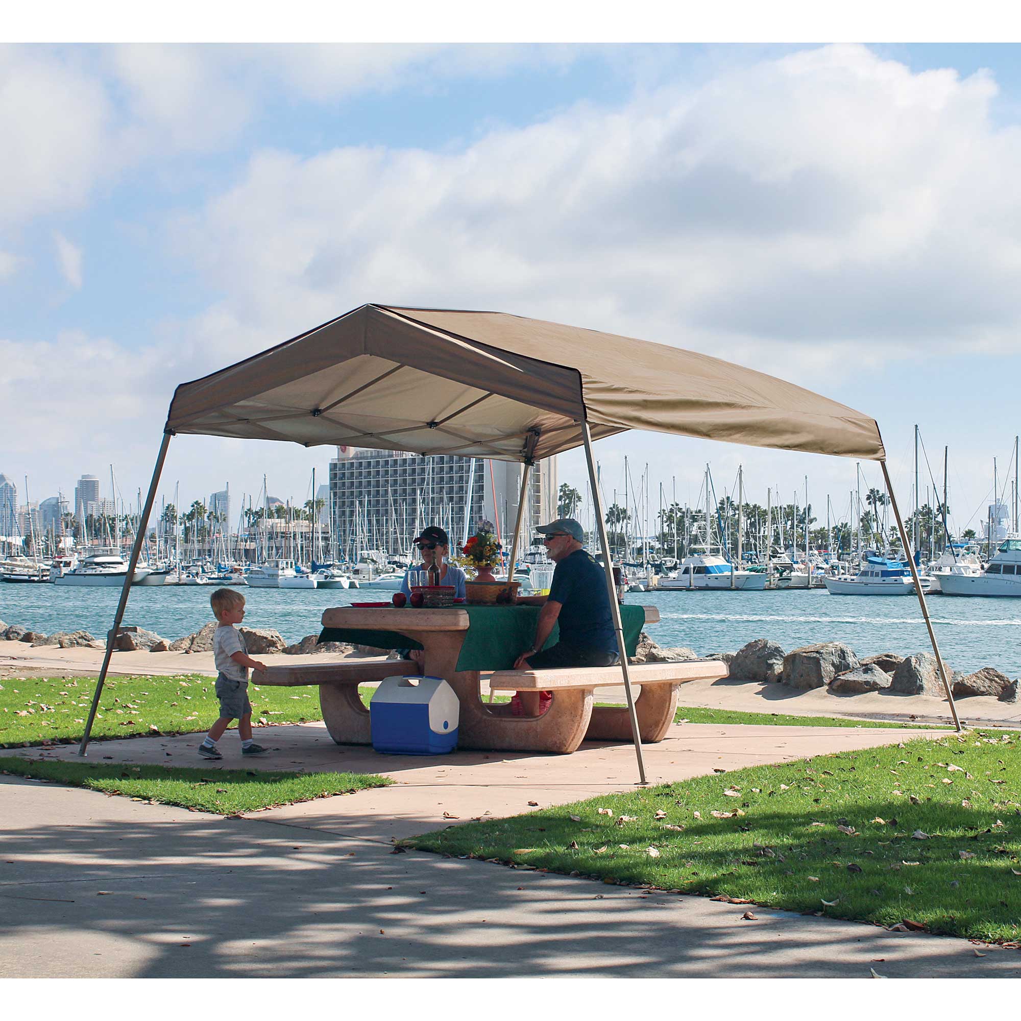 Z-Shade 12x14 Ft Panorama Pop Up Canopy Outdoor Tent (Certified Refurbished)