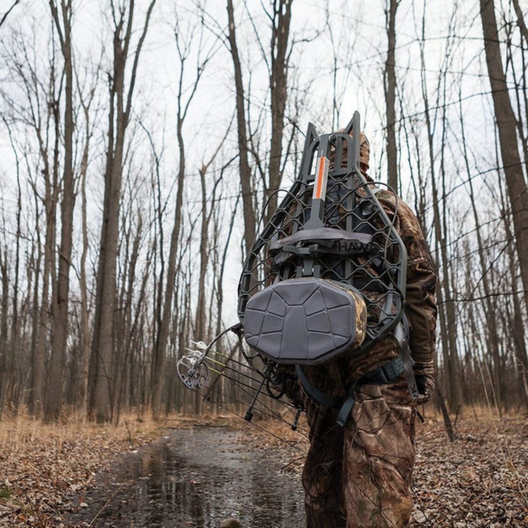 Hawk Helium XL Hang-On Treestand, Ultimate Large Stand, Grey (Open Box) - VMInnovations