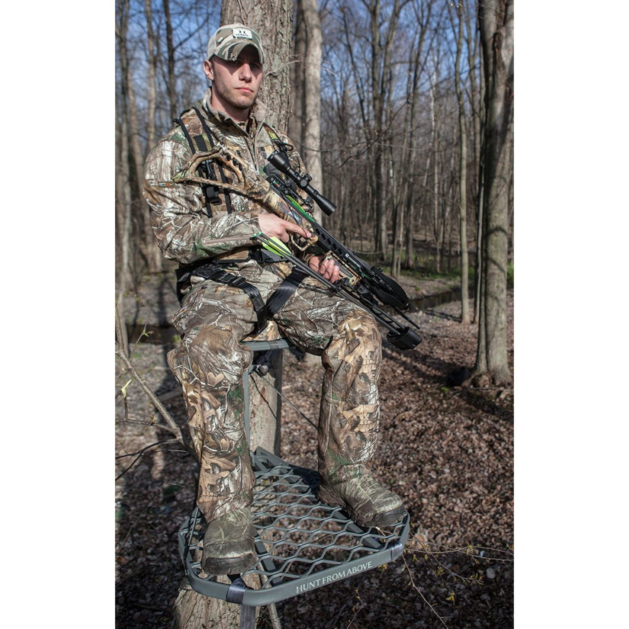Hawk XL Hang-On Treestand, Ultimate Large & Lightweight Stand, Grey (For Parts)