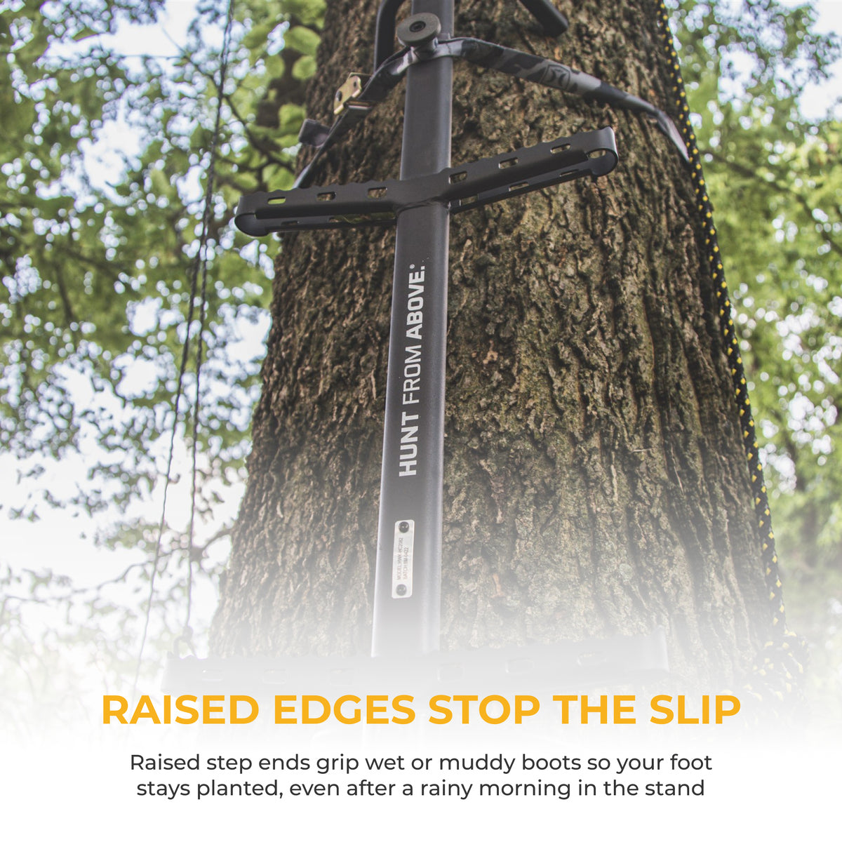 Hawk Ranger Traction 32" Climbing Sticks, Angled Step Tree Climbing Gear, 3-Pack - VMInnovations