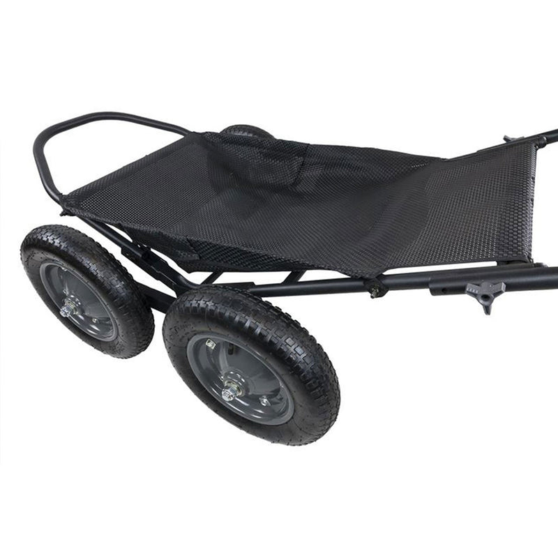 Hawk Crawler 500lb Capacity Foldable Multi Use Deer Game Recovery Cart, Black