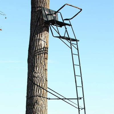 Big Game Treestands Durable Steel Big Buddy Outdoor Hunting Ladderstand (Used)