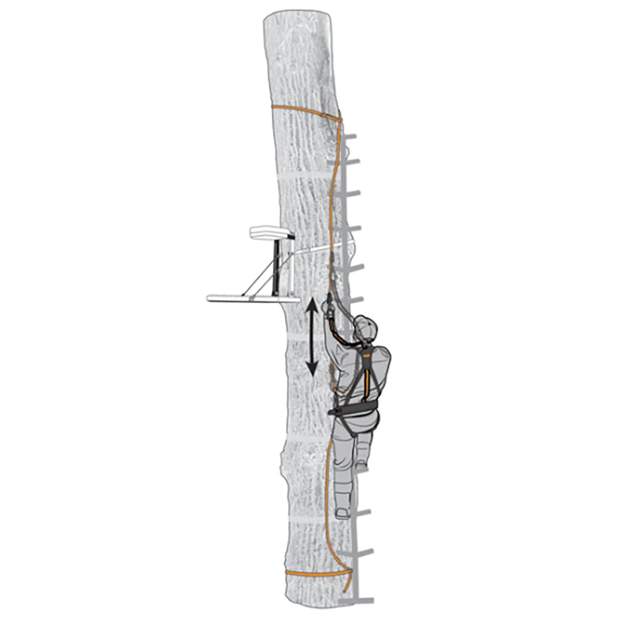 Muddy Safe-Line 30" Hunting Tree Stand Safety Nylon Rope System, 3 Pack (Used)