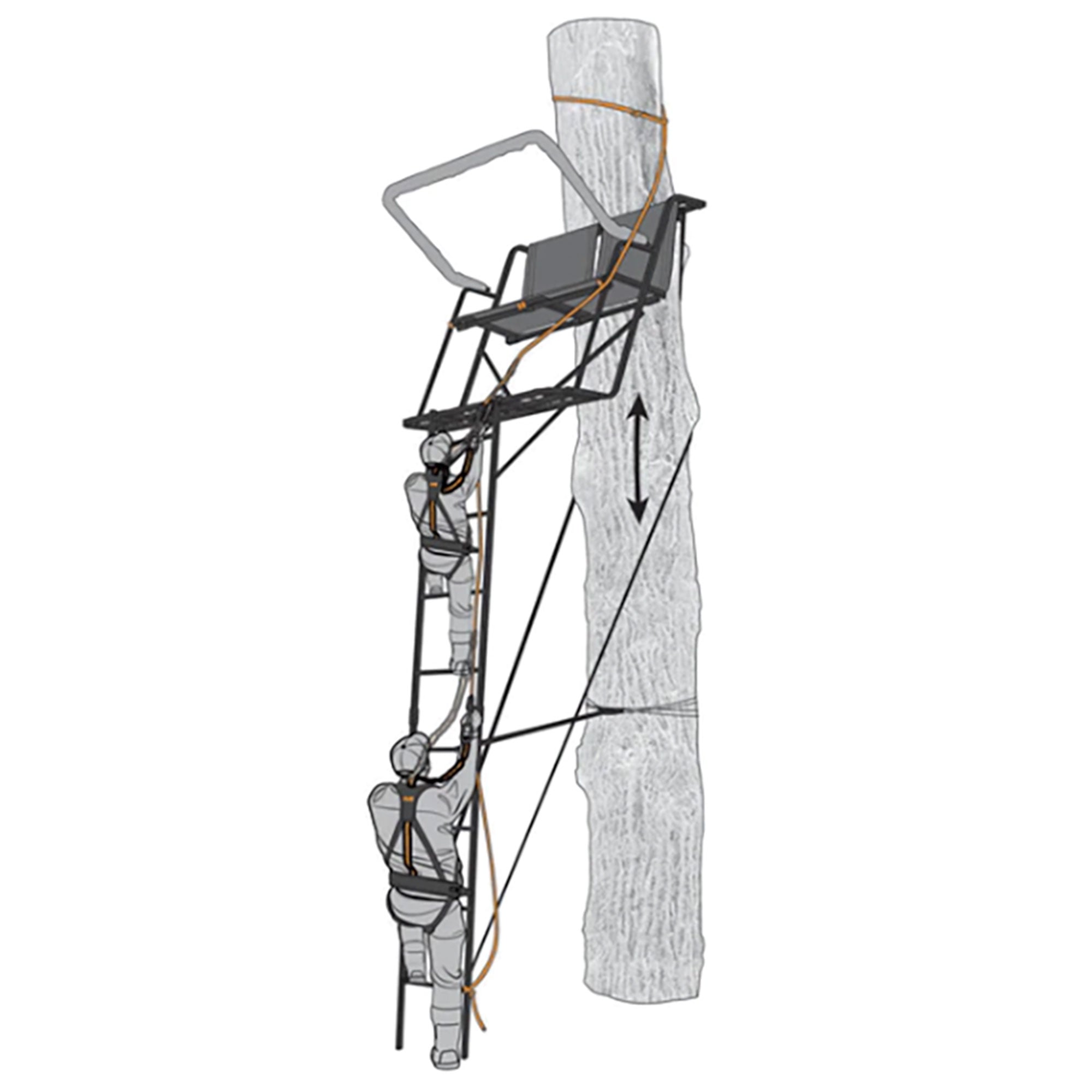 Muddy Safe-Line 30" Hunting Tree Stand Safety Nylon Rope System, 3 Pack (Used)