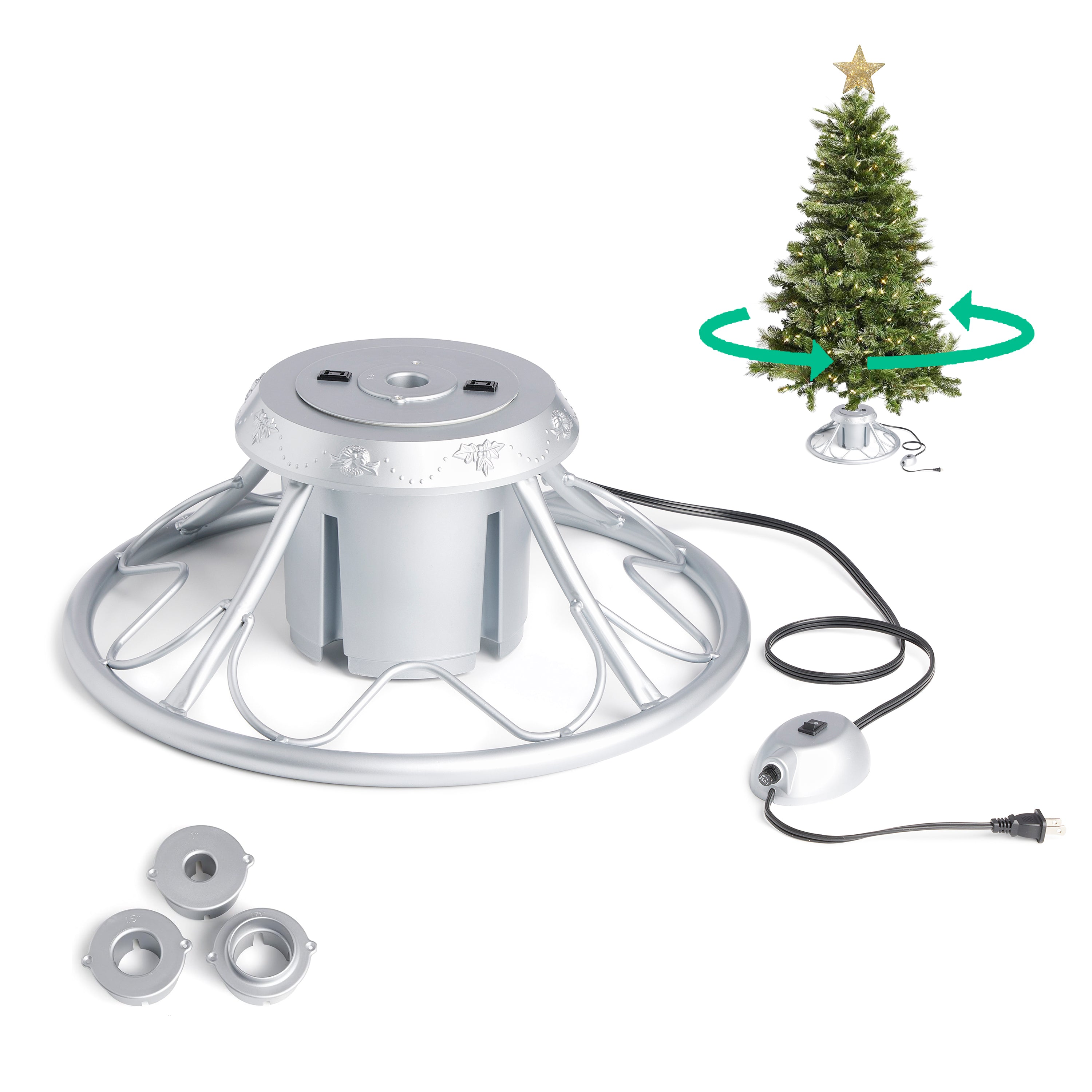 Home Heritage Electric Rotating Stand for Artificial Christmas Trees (For Parts) - VMInnovations