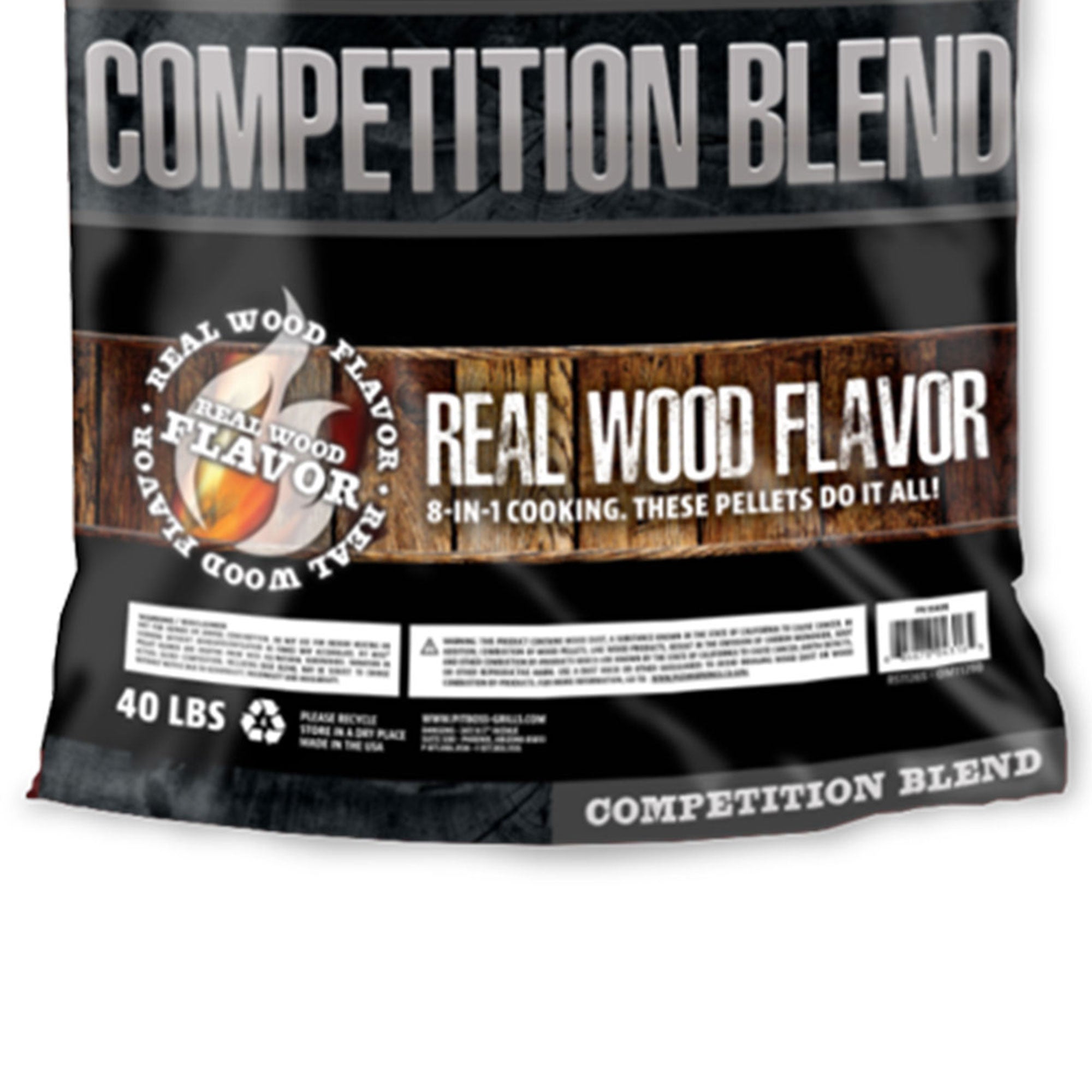 Pit Boss 55435 40 Pound Bag BBQ Wood Pellets for Pellet Grill, Competition Blend