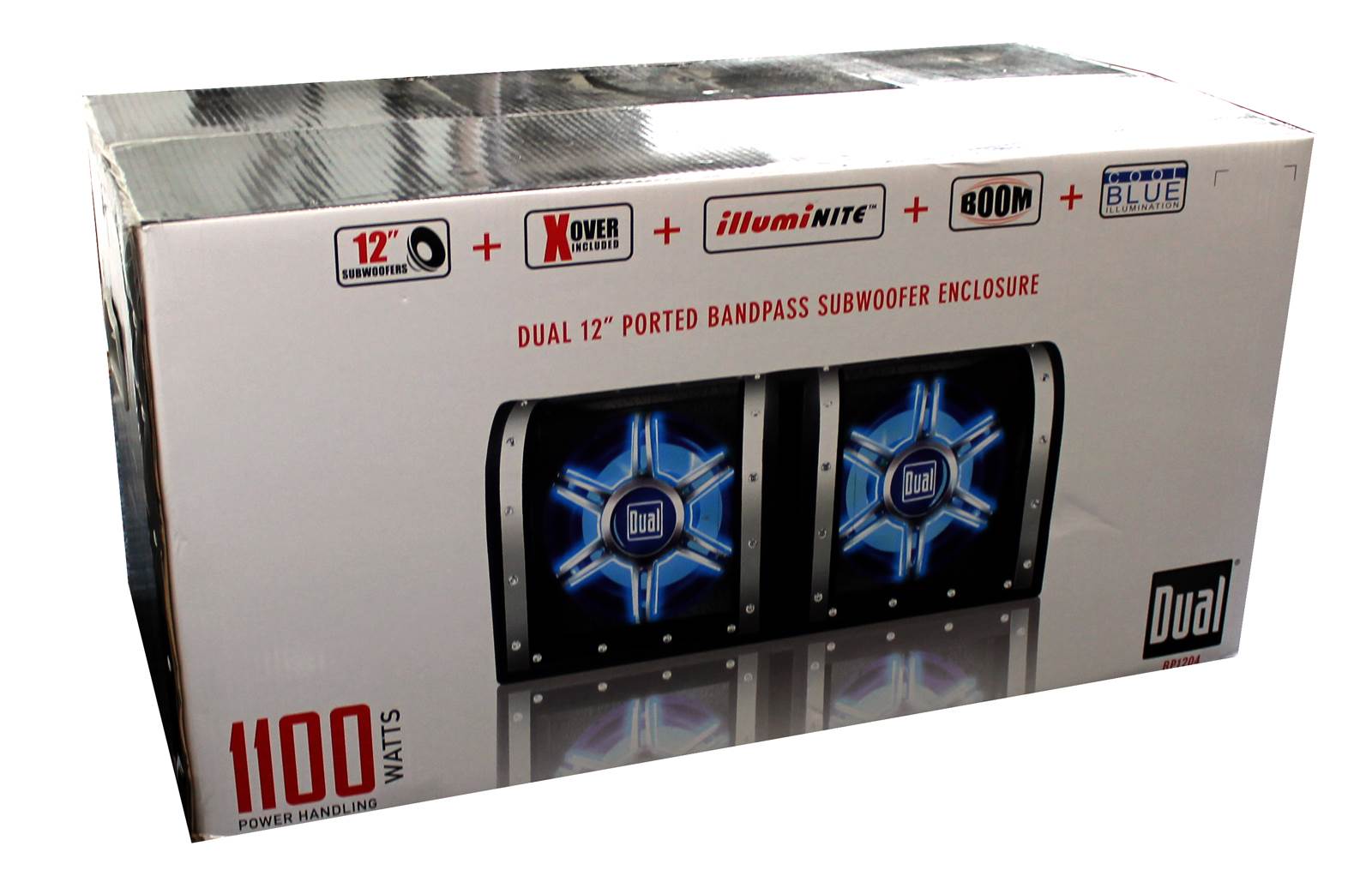 DUAL BP1204 12" 1100W Car Audio Subwoofer + Box Enclosure (Open Box)