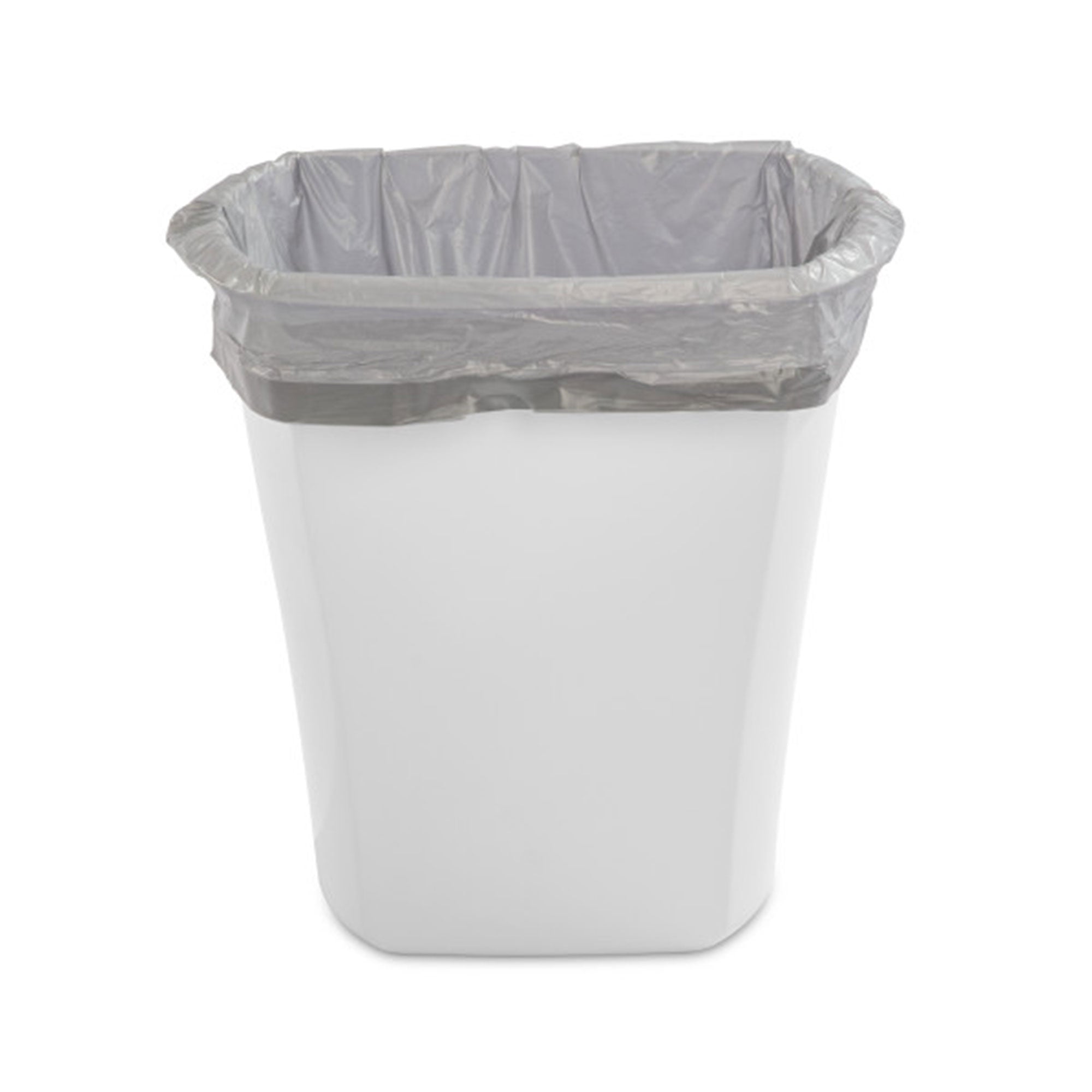 Sterilite 10528006 5.5 Gallon White Ultra Plastic Wastebasket Trash Can (6 Pack) - VMInnovations