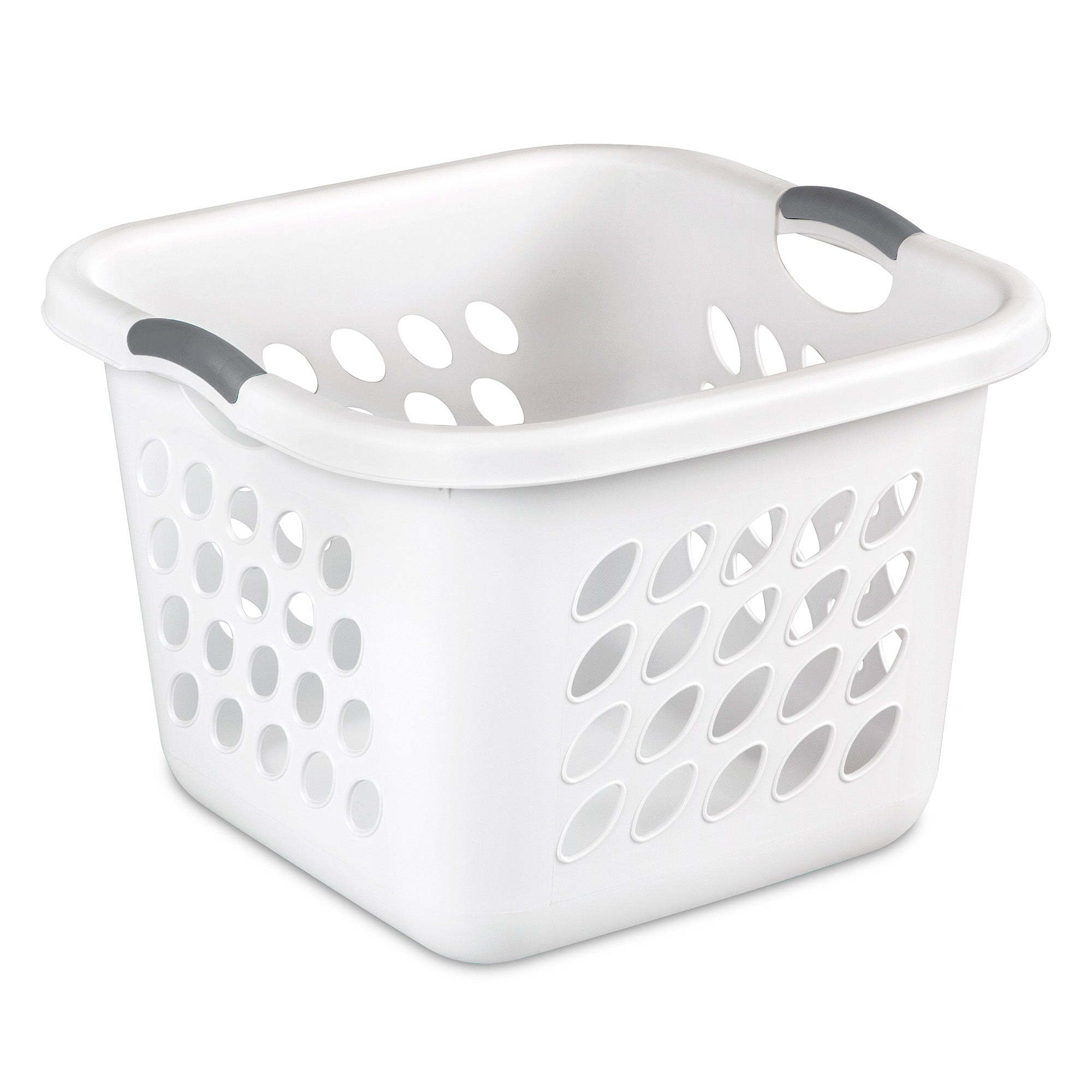 Sterilite Ultra 14 gal Square Plastic Laundry Basket w/Gripped Handles, (6 Pack) - VMInnovations