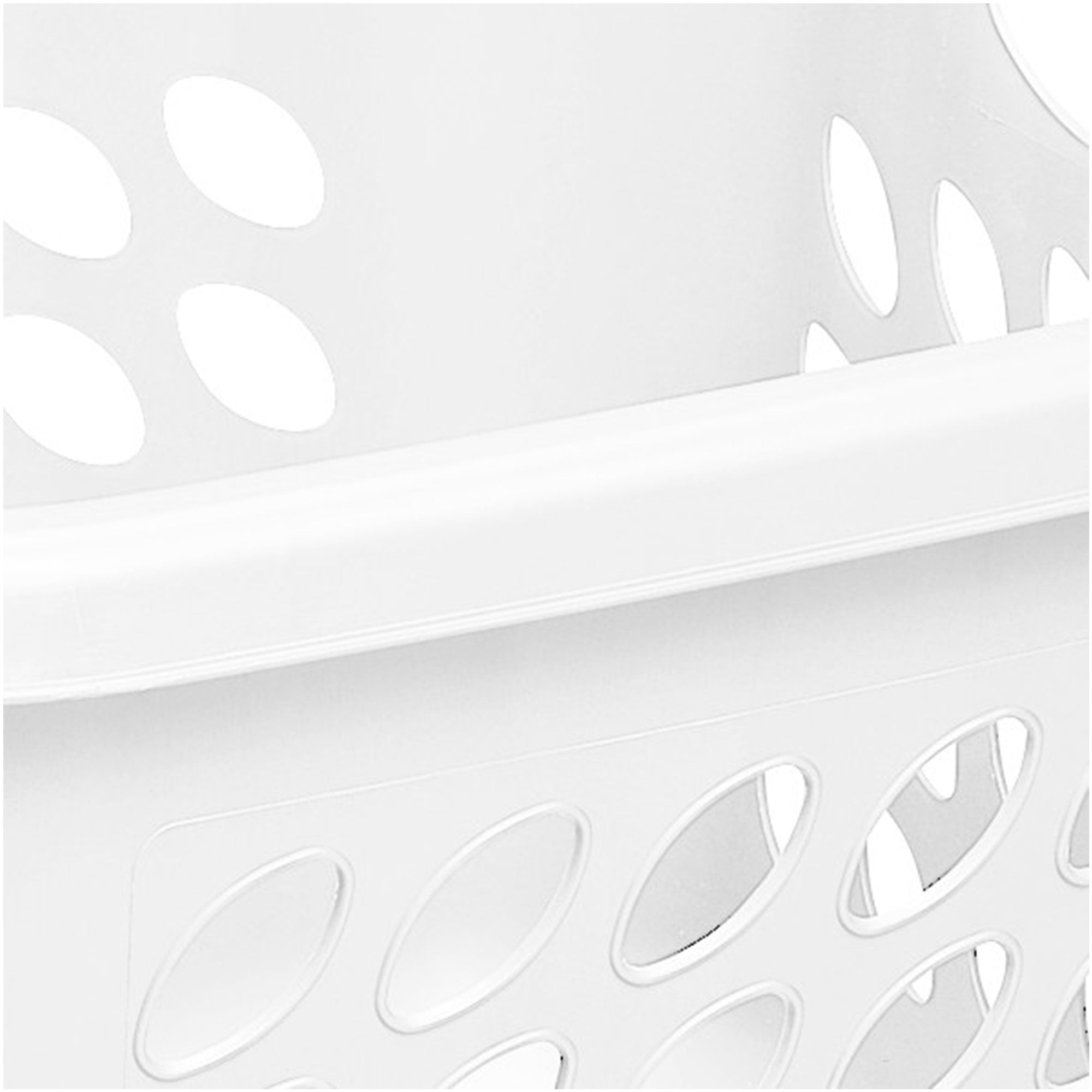 Sterilite Ultra Square Laundry Basket, 1.5 Bushel Clothes Hamper, White, 12 Pack - VMInnovations