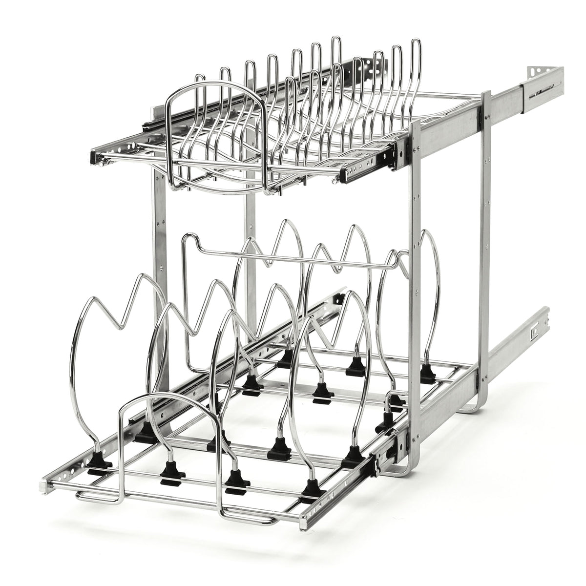 Rev-A-Shelf 5CW2-1222-CR 12 Inch 2-Tier Cookware Organizer (Open Box) (2 Pack)