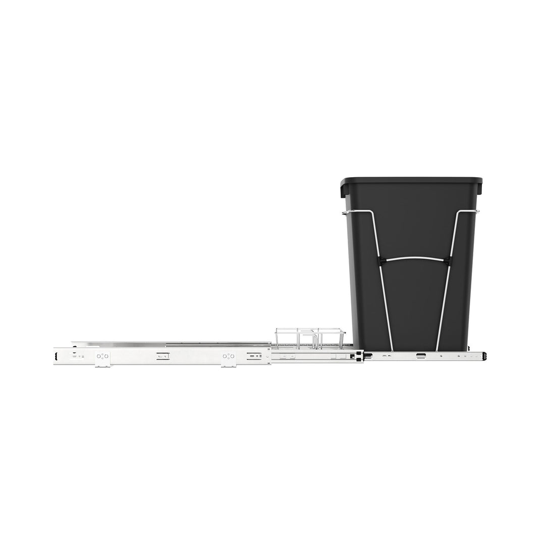 Rev-A-Shelf Pullout Trash Can 35 qt. for Kitchen Cabinets, Black, RV-12KD-18C S - VMInnovations