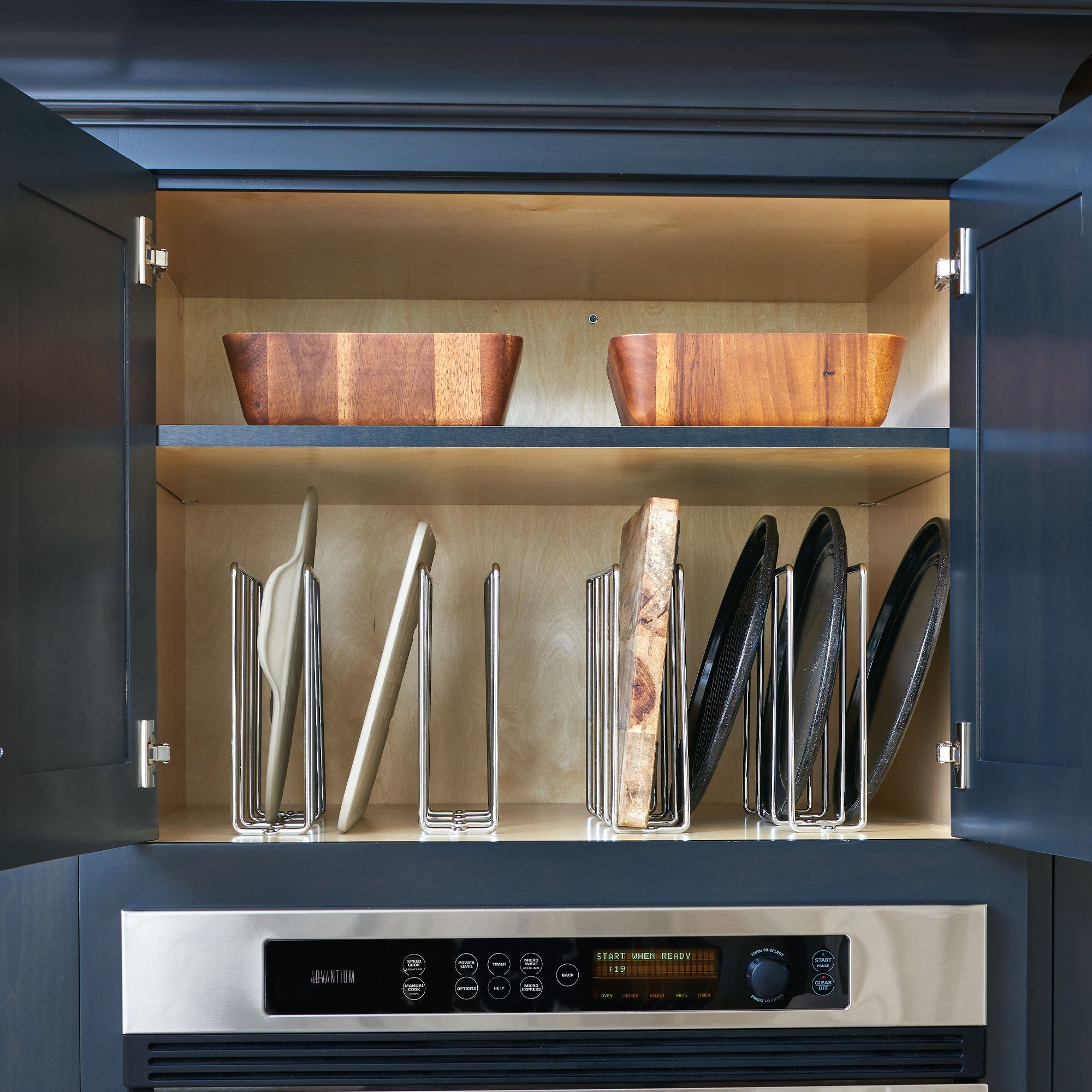 Rev-A-Shelf 596-10CR-52 Chrome U-Shaped Bakeware Cabinet Organizer (2 Pack) - VMInnovations