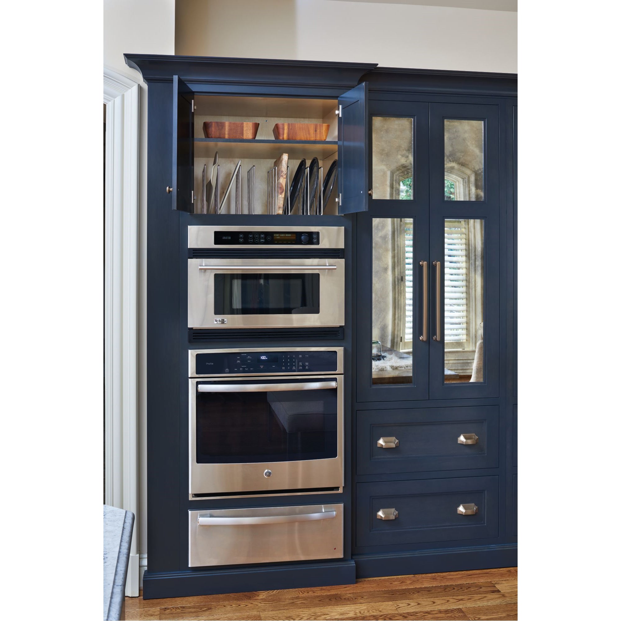 Rev-A-Shelf Baking Sheet Organizer for Wall/Base Cabinets, Chrome, 596-10CCR-52