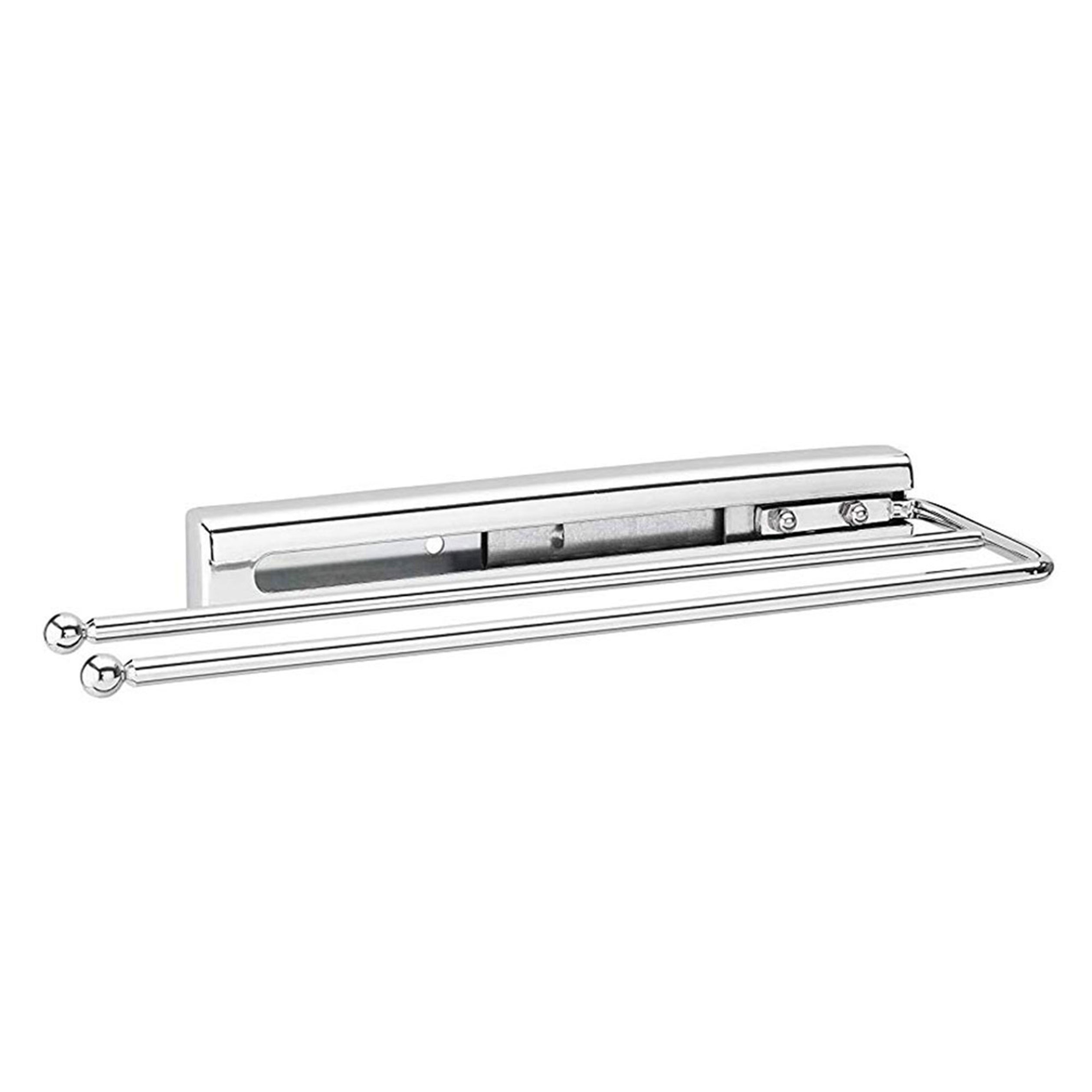 Rev-A-Shelf Pullout Dish Towel Bar Under Kitchen Cabinet, Chrome, 563-51-C