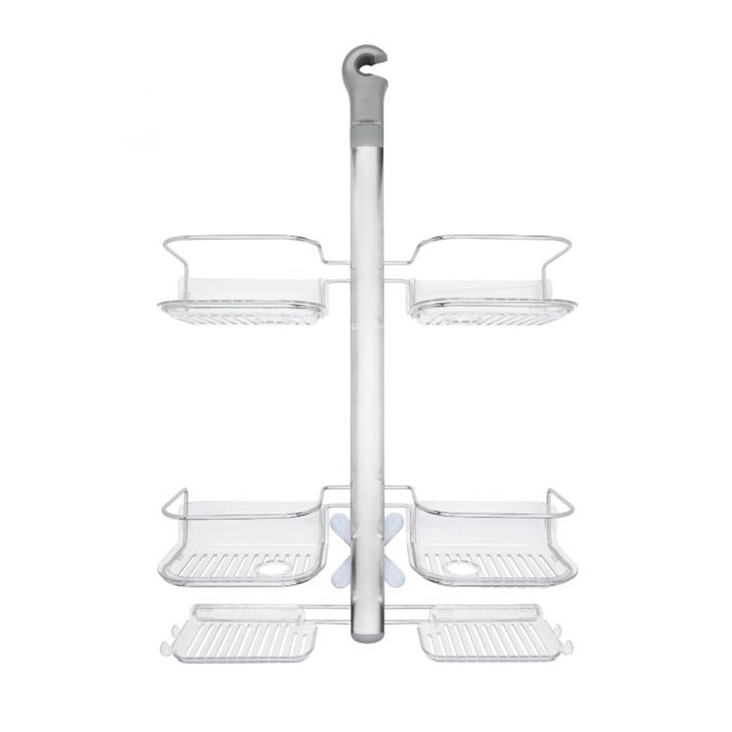 OXO Stainless Steel Shower Caddy w/ Hose Keeper Handheld Shower Head (For Parts)