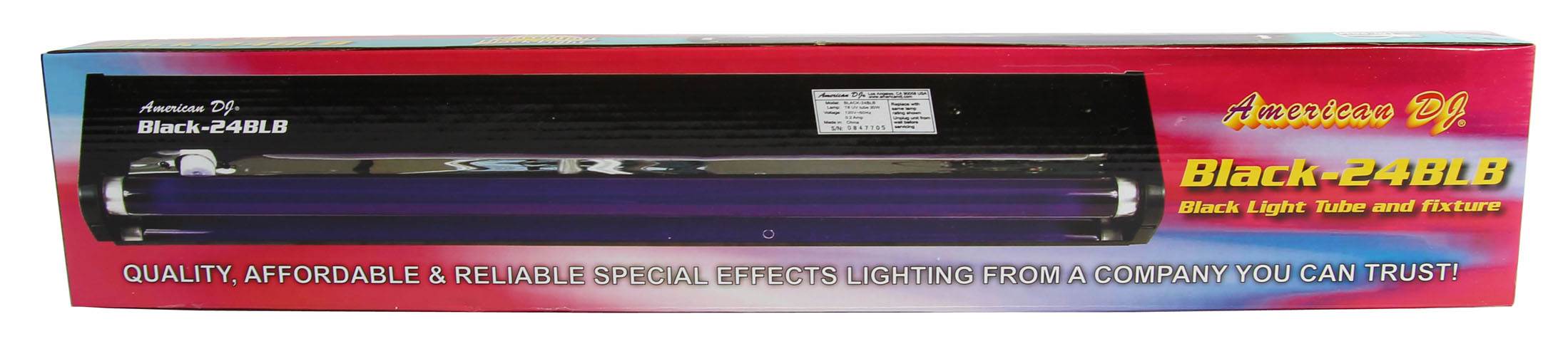 Chauvet DJ Hurricane Fog Pro Machine w/ 24" 20W Black Light Tube And Fixture