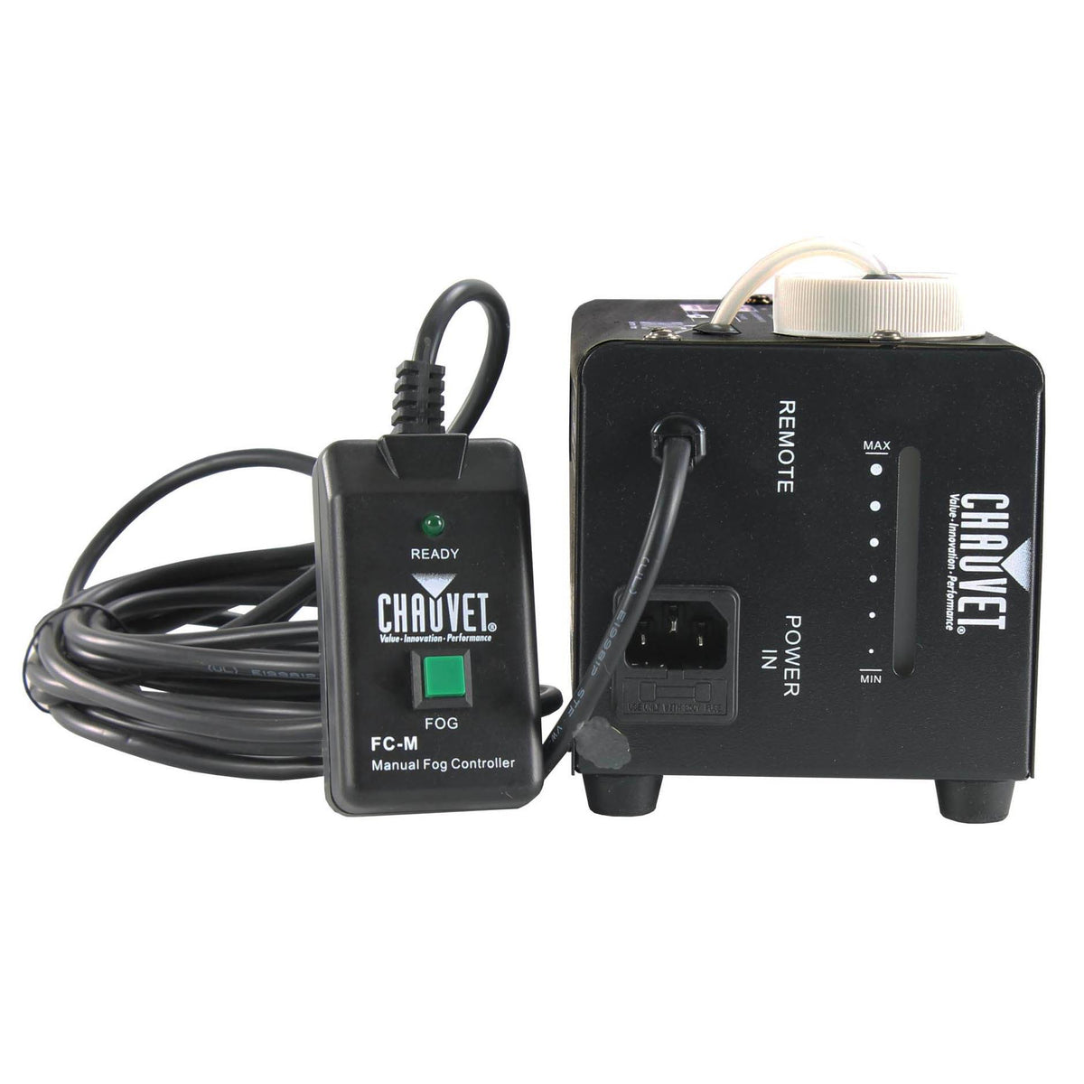 Chauvet Smoke Pro Machine w/ Hurricane Pro Smoke Machine & Fluid for Fog Machine