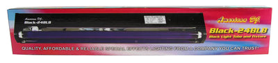 American DJ 2.3 L Fog Machine w/ Remote Controls, 24in Black Light Tube (2 Pack)