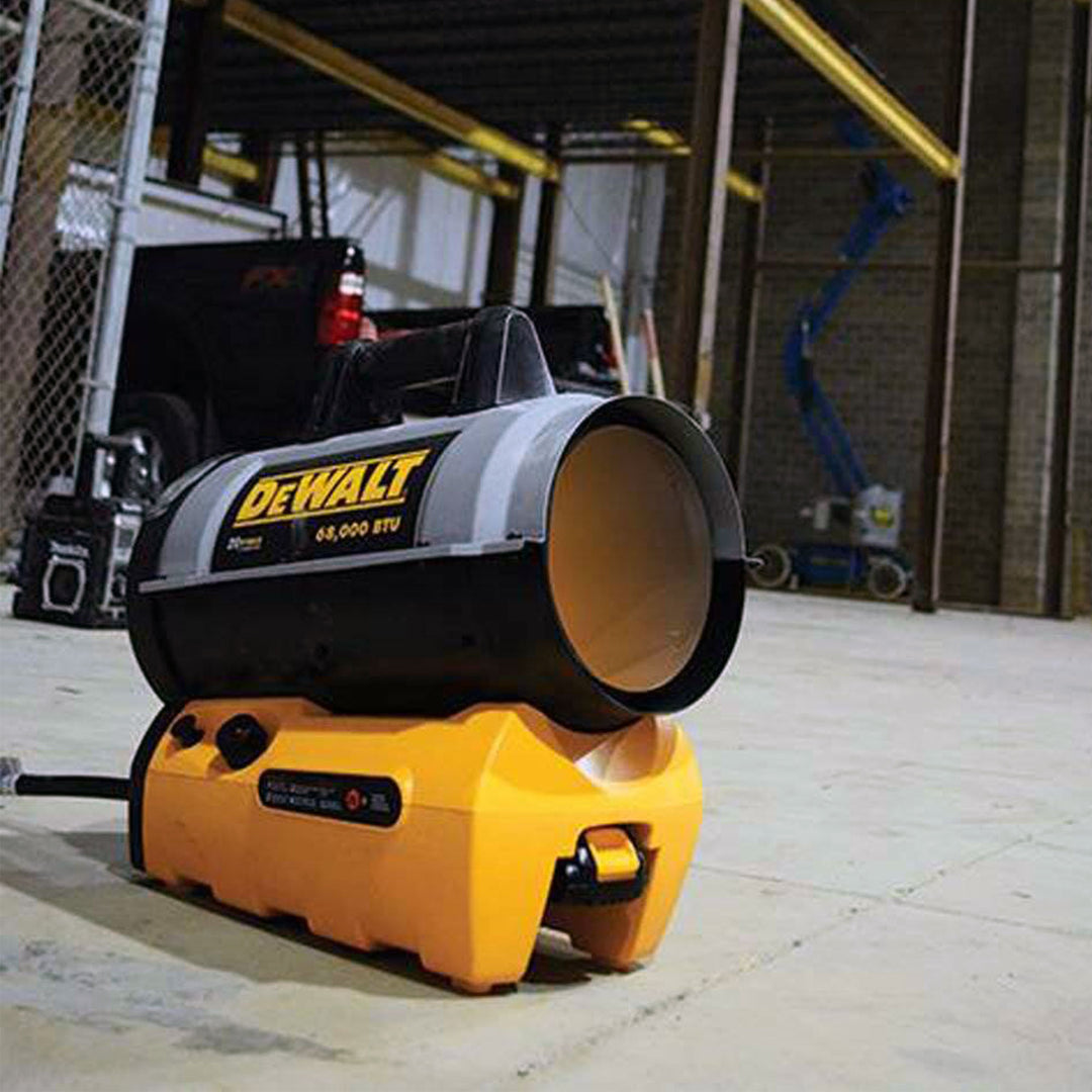 DeWalt F340661 68,000 BTU Portable Jobsite Cordless Forced Air Propane Heater - VMInnovations