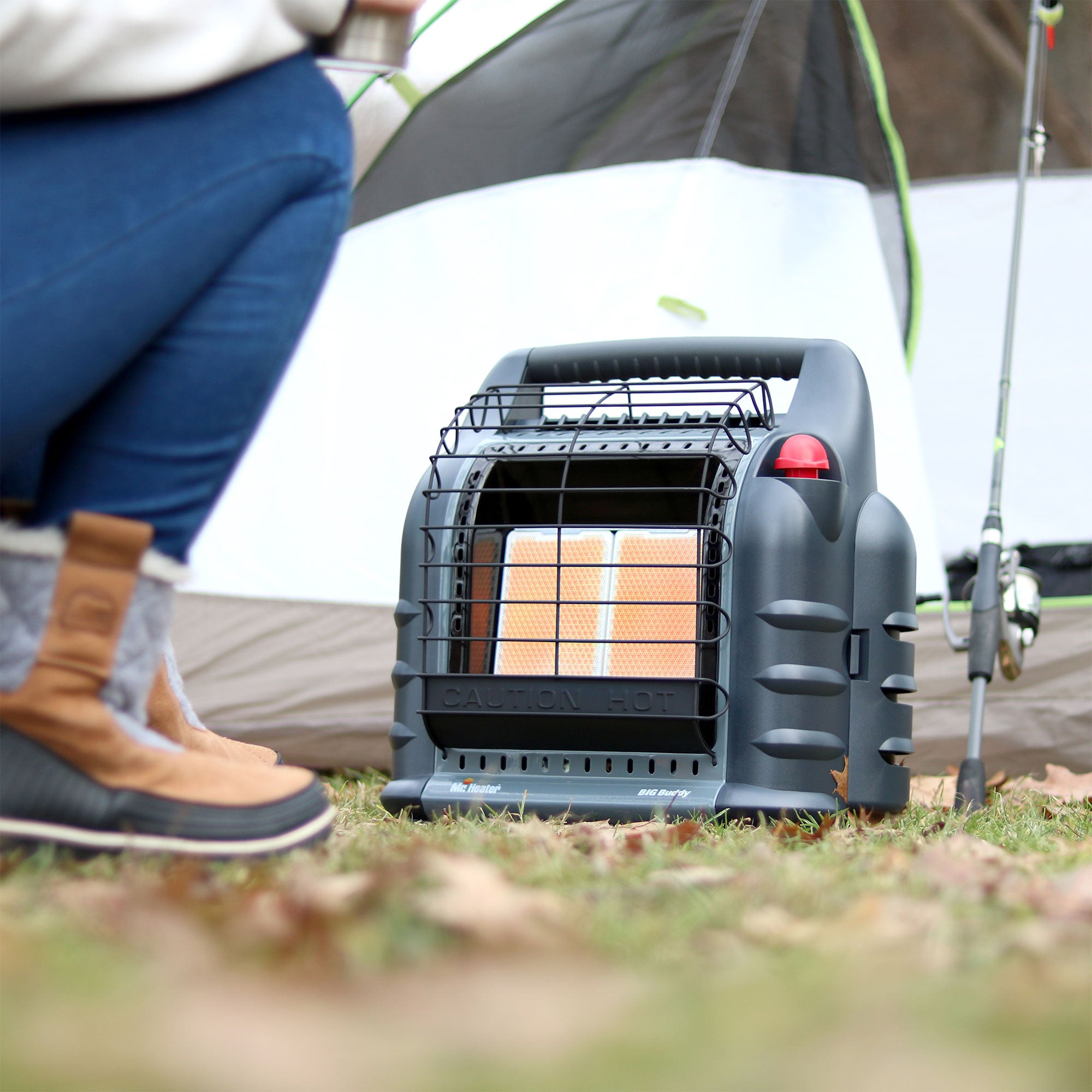 Mr. Heater 18000 BTU Hunting Big Buddy Propane Gas Heater, Grey (Open Box) - VMInnovations