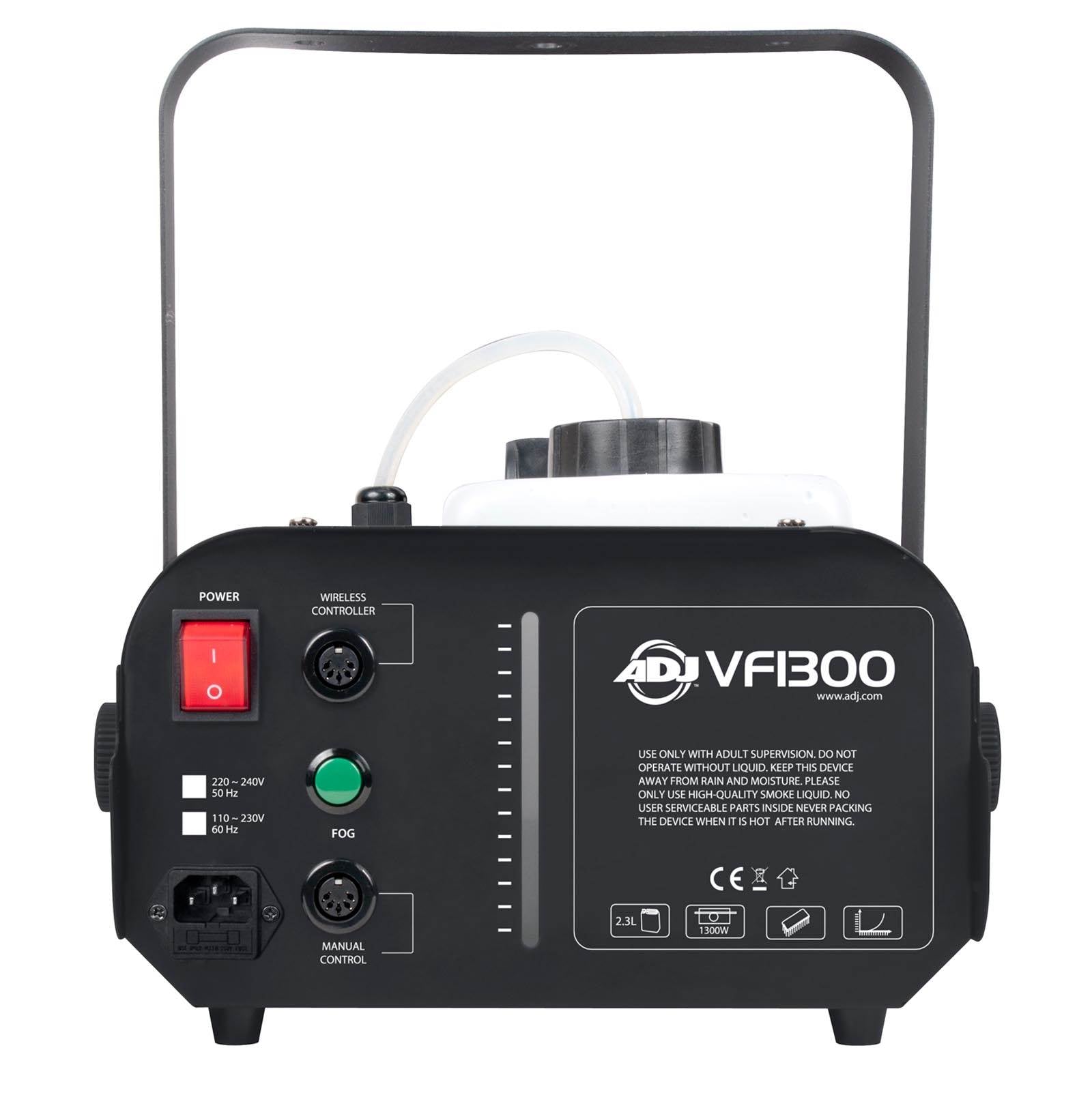 American DJ 1300 Watt 2.3 L Tank Mobile Fog Machine Fog Fluid (2 Gallons)