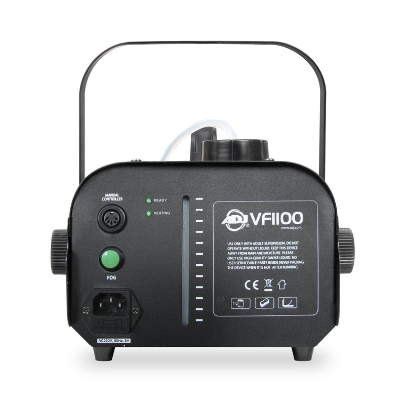 ADJ VF1100 Portable Fog Machine w/ 1 Gallon of High Density Fog Juice (2 Pack)