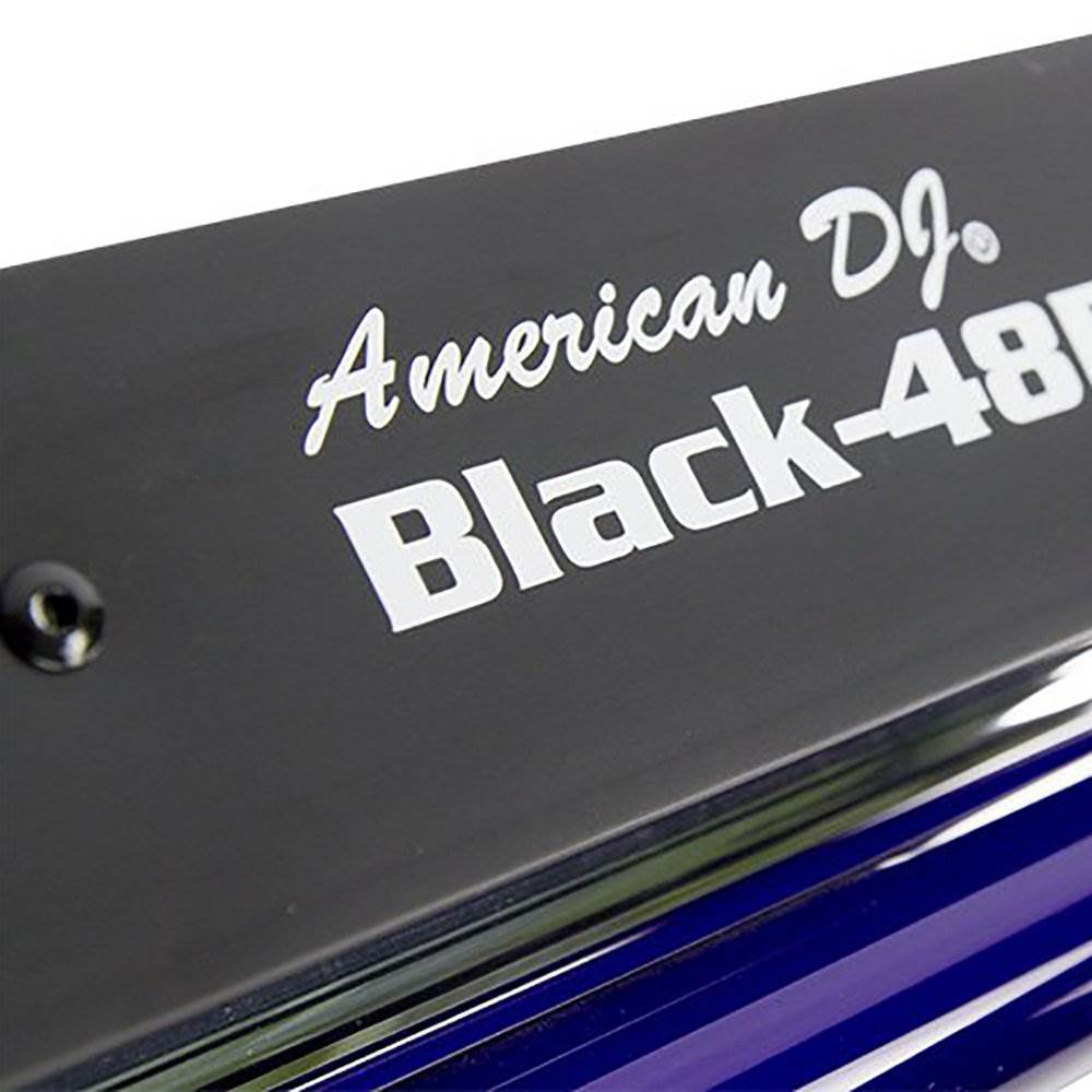 American DJ 850W 1 Liter Fog Machine w/ 48 Inch UV Black Pro Black Light(2 Pack)