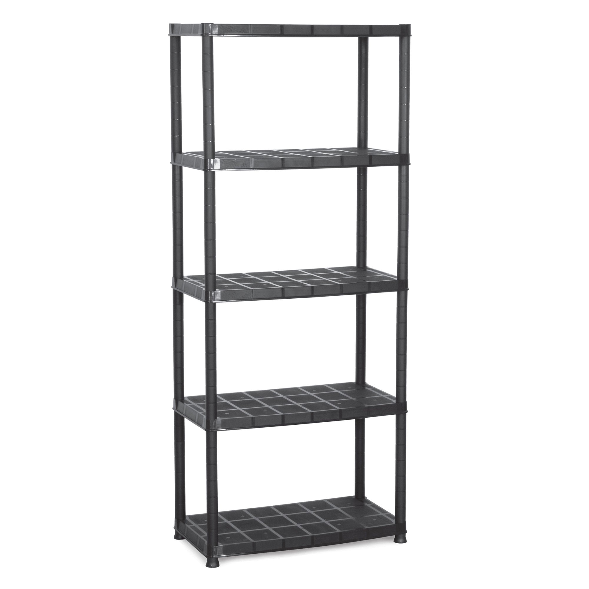Ram Quality Products Platin 15 inch 5 Tier Plastic Storage Shelves (For Parts)