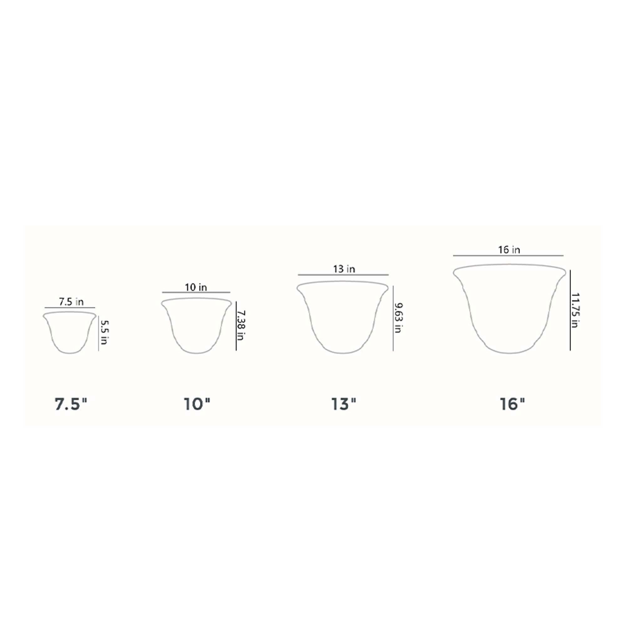 HC Companies 13" Width Sierra Planter Nordic Bronze Plastic Planter (Open Box) - VMInnovations