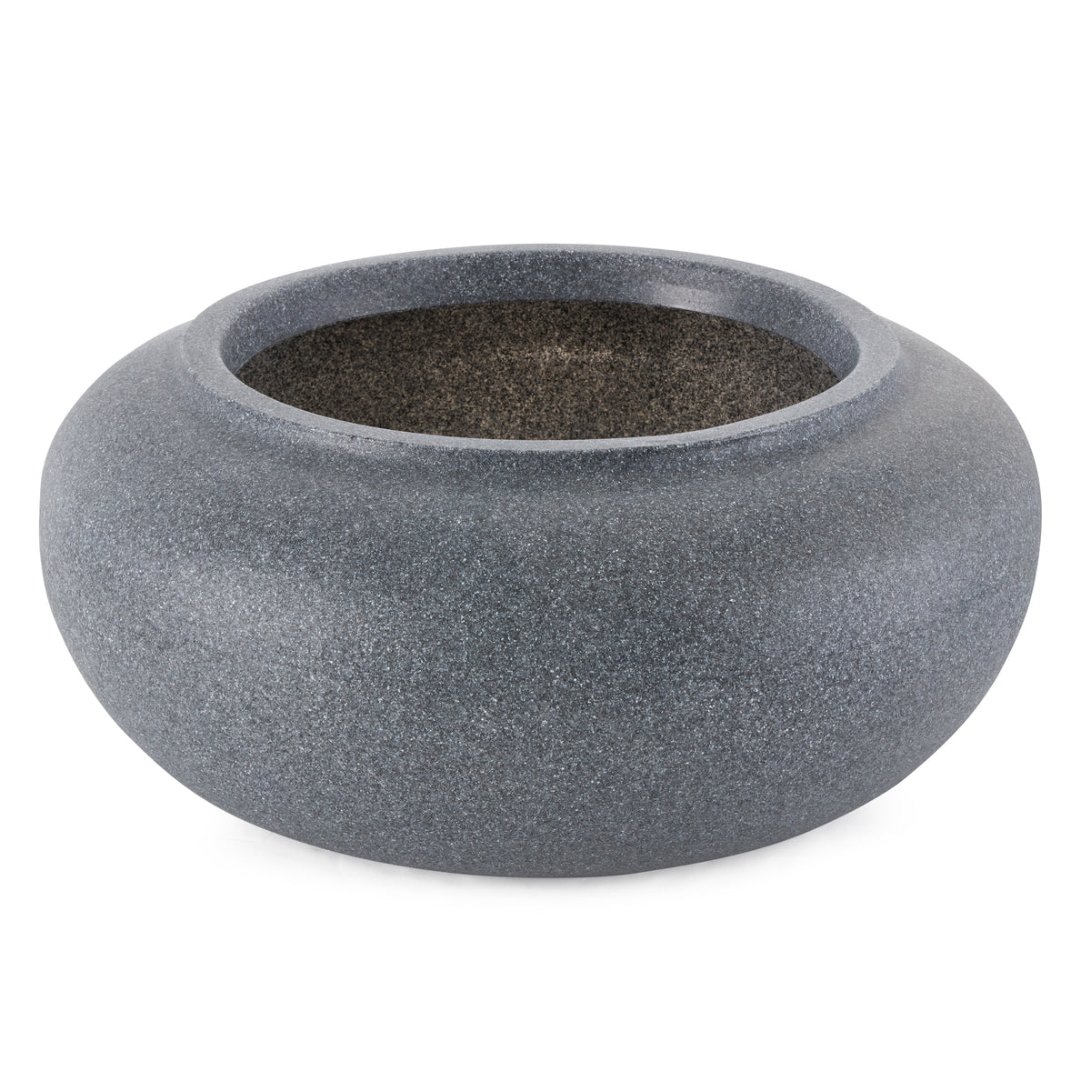 HC Companies 21" Decorative Plastic Garden Hose Storage Pot, Granite (Open Box)