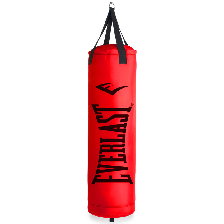 Everlast 80 LB Hanging Nevatear Polycanvas Heavy Kickboxing Punching Bag, Red - VMInnovations