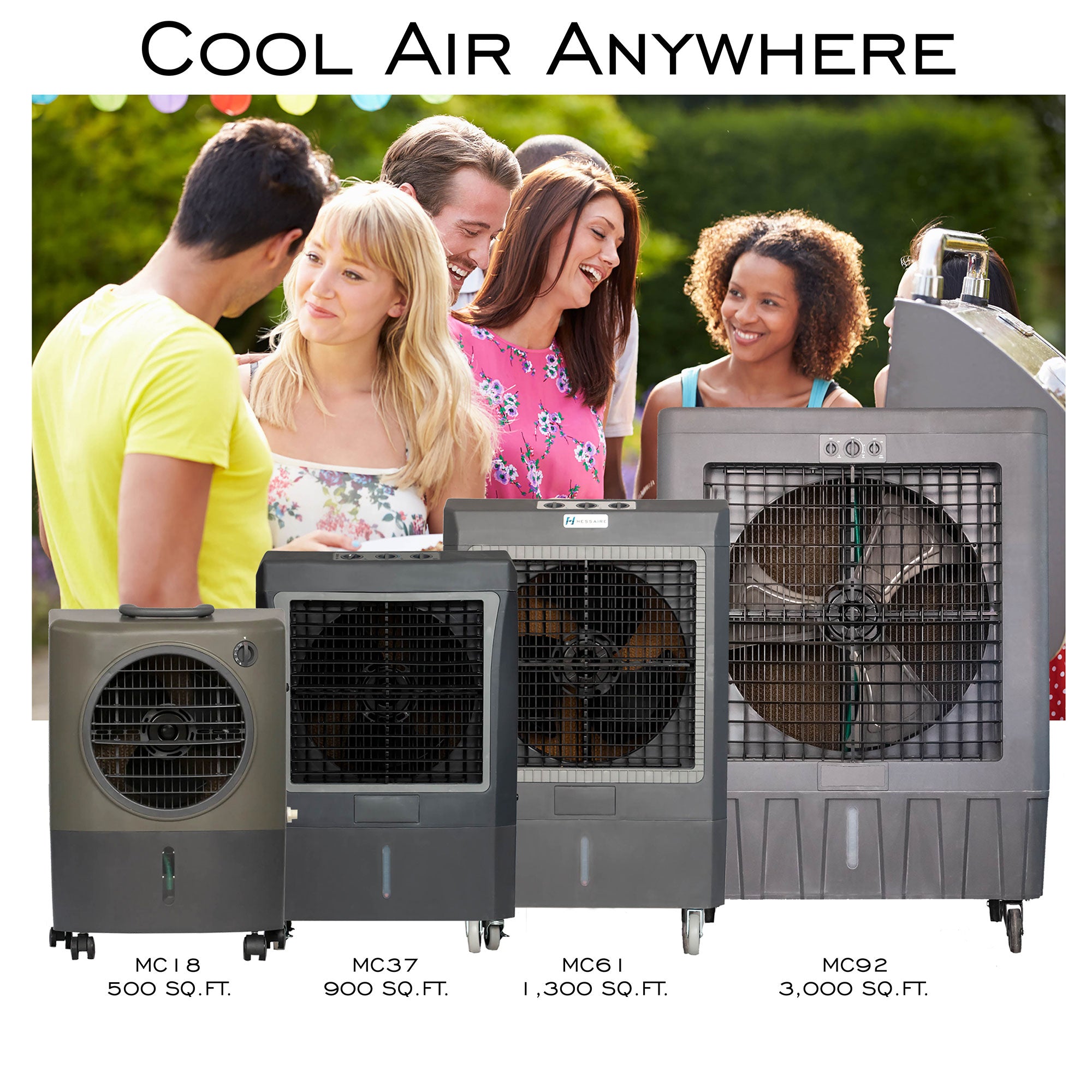 Hessaire Indoor/Outdoor 950 Sq Ft Evaporative Swamp Air Cooler (Open Box) - VMInnovations