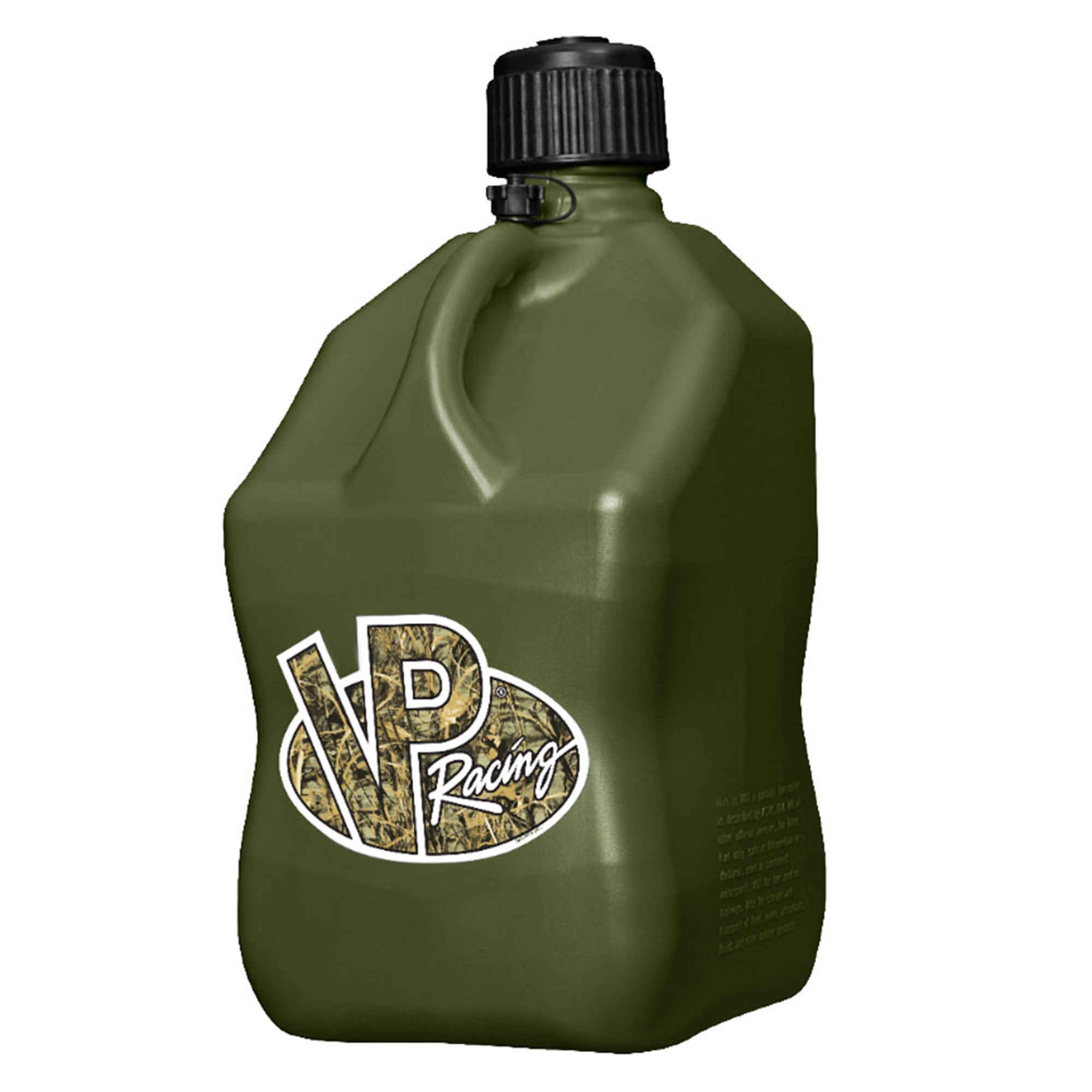 VP Racing Fuels 5.5 Gal Utility Container Jugs (2 Pack) with 14 Inch Hose, Camo