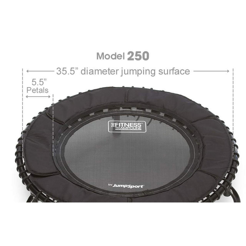 JumpSport 250 Fitness Rebounder Trampoline for In Home Cardio Fitness (Used)
