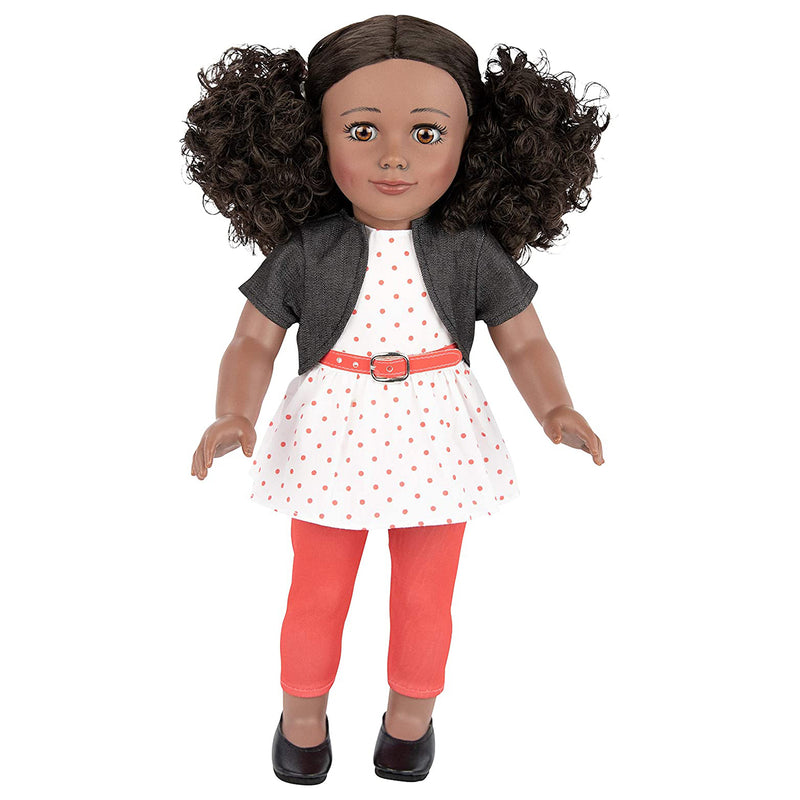 Playtime by Eimmie 18 Inch Kaylie Doll with Outfit, Carrying Case, and Pajamas