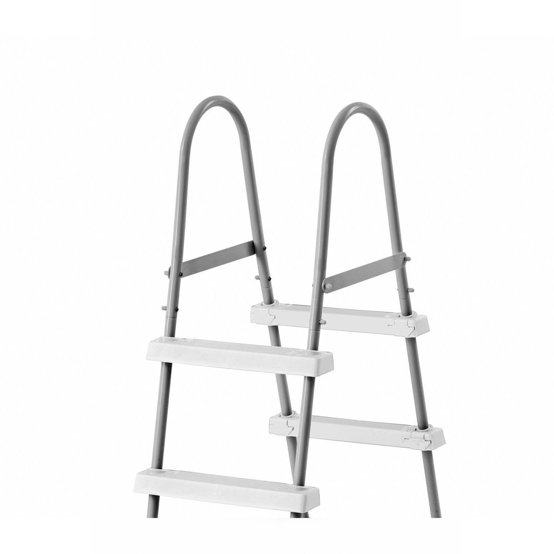 Intex Above Ground Steel Frame Swimming Pool Ladder + Pool Ladder Step Pad - VMInnovations