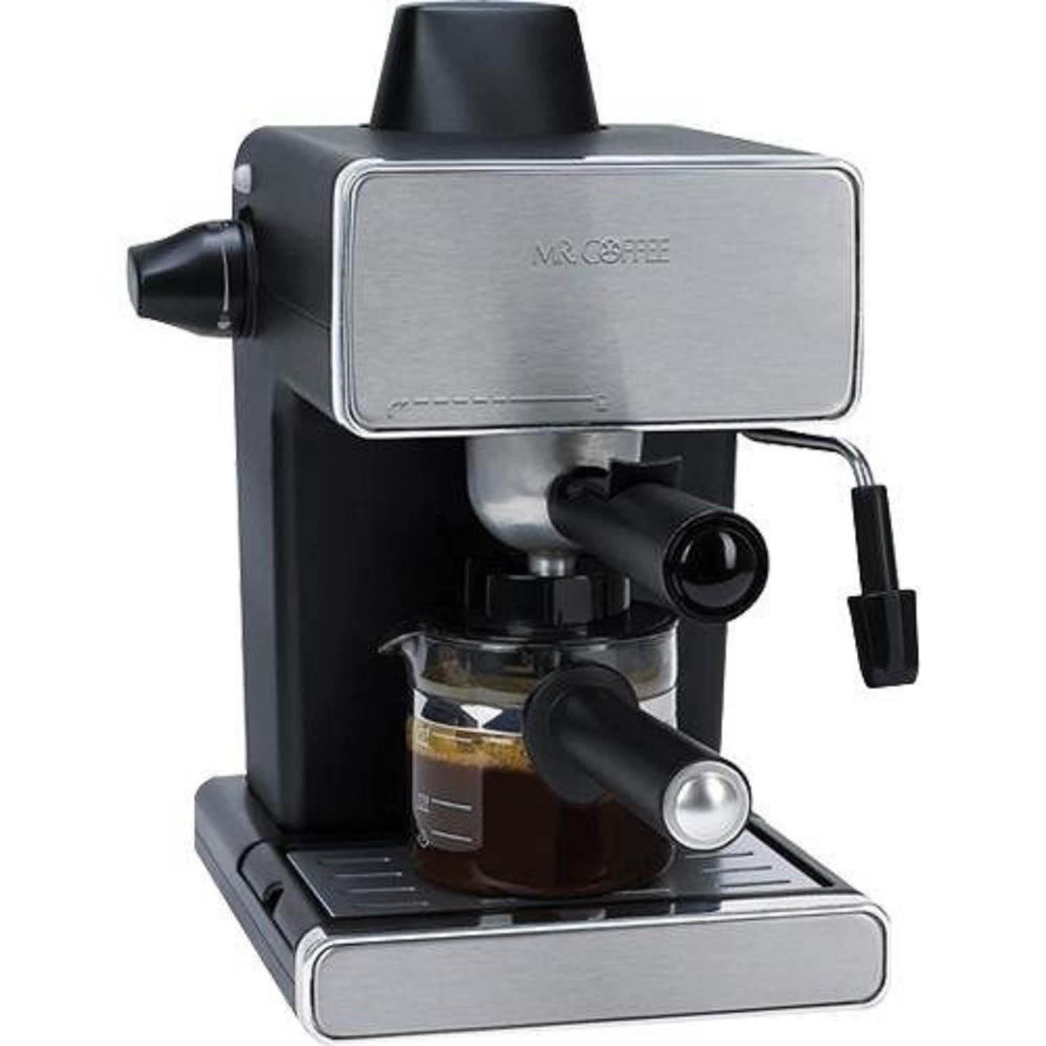 Mr. Coffee BVMC-ECM260 Steam Latte Espresso Machine Frother, Stainless Steel