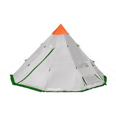 Tahoe Gear Bighorn XL 18 x 18 Feet 12 Person Cone Shape Camping Tent (Open Box)