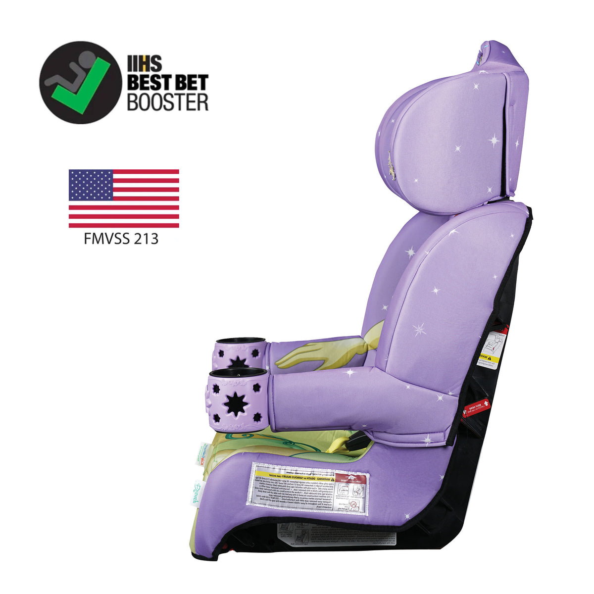 KidsEmbrace Disney Princess Tiana Combination 5 Point Harness Booster Car Seat - VMInnovations
