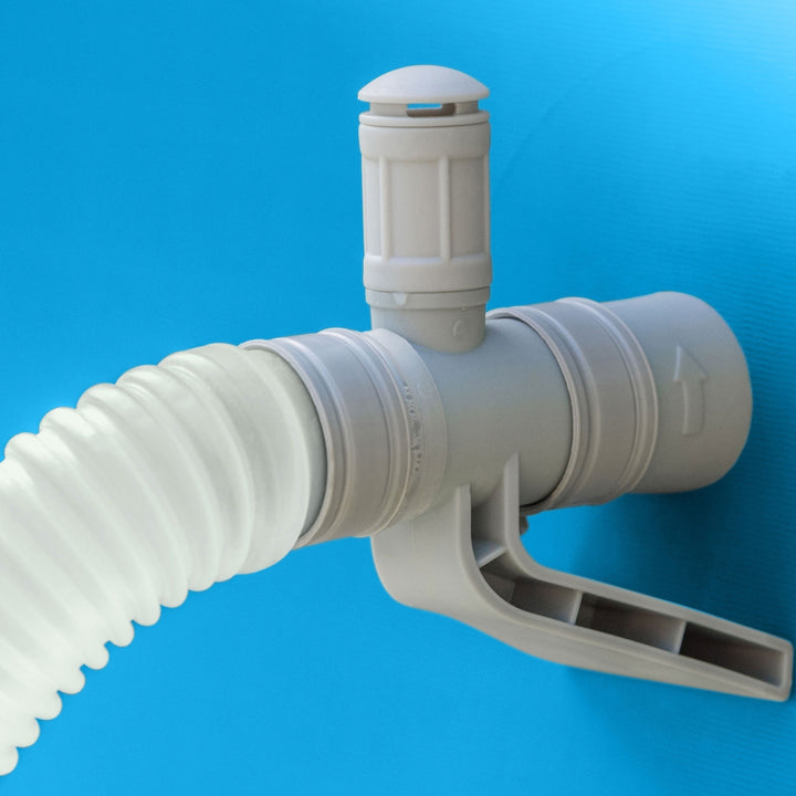 Intex 15ft x 42in Easy Inflatable Above Ground Pool w/ Ladder, Pump (For Parts) - VMInnovations