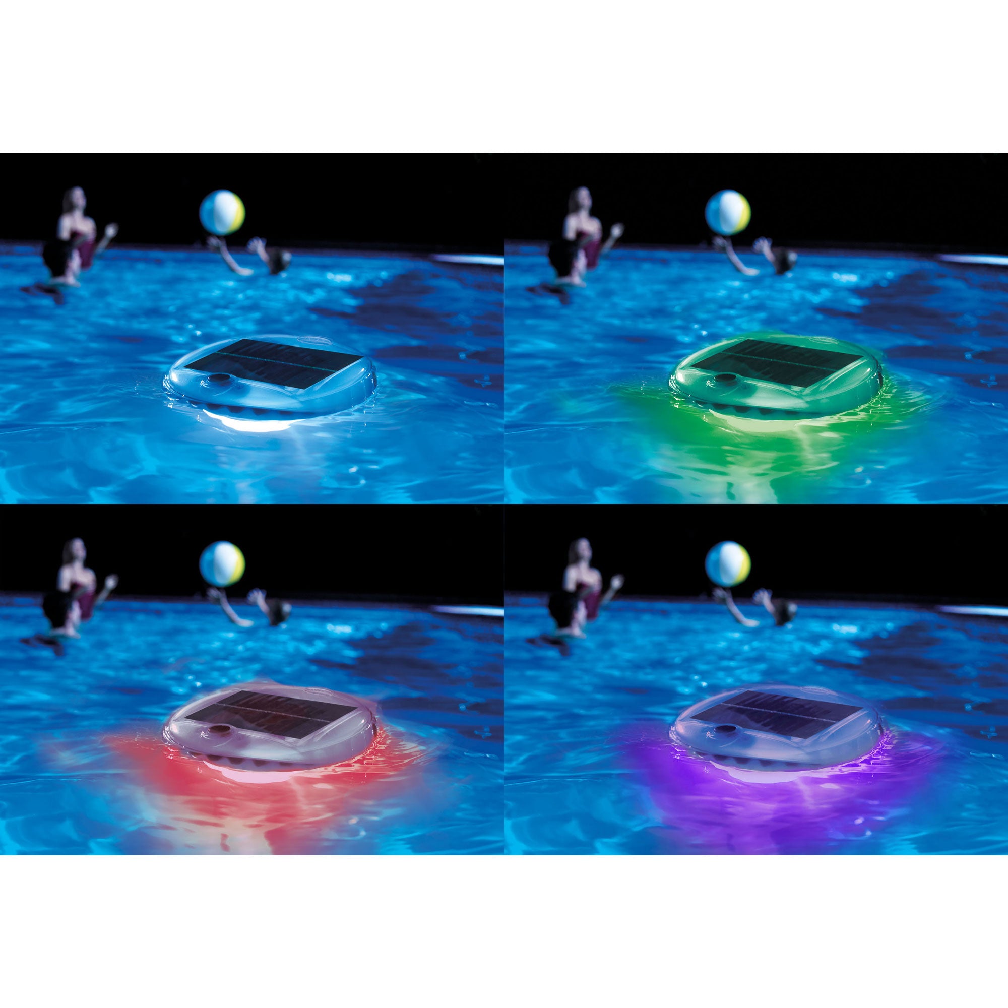 Intex 28690E Solar Powered LED Floating Color Changing Pool Light (2 Pack) - VMInnovations